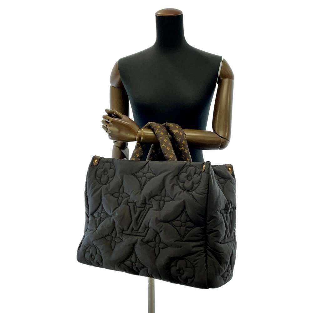 FWRD Renew Louis Vuitton Nylon PillowOnTheGo GM Bag in Black