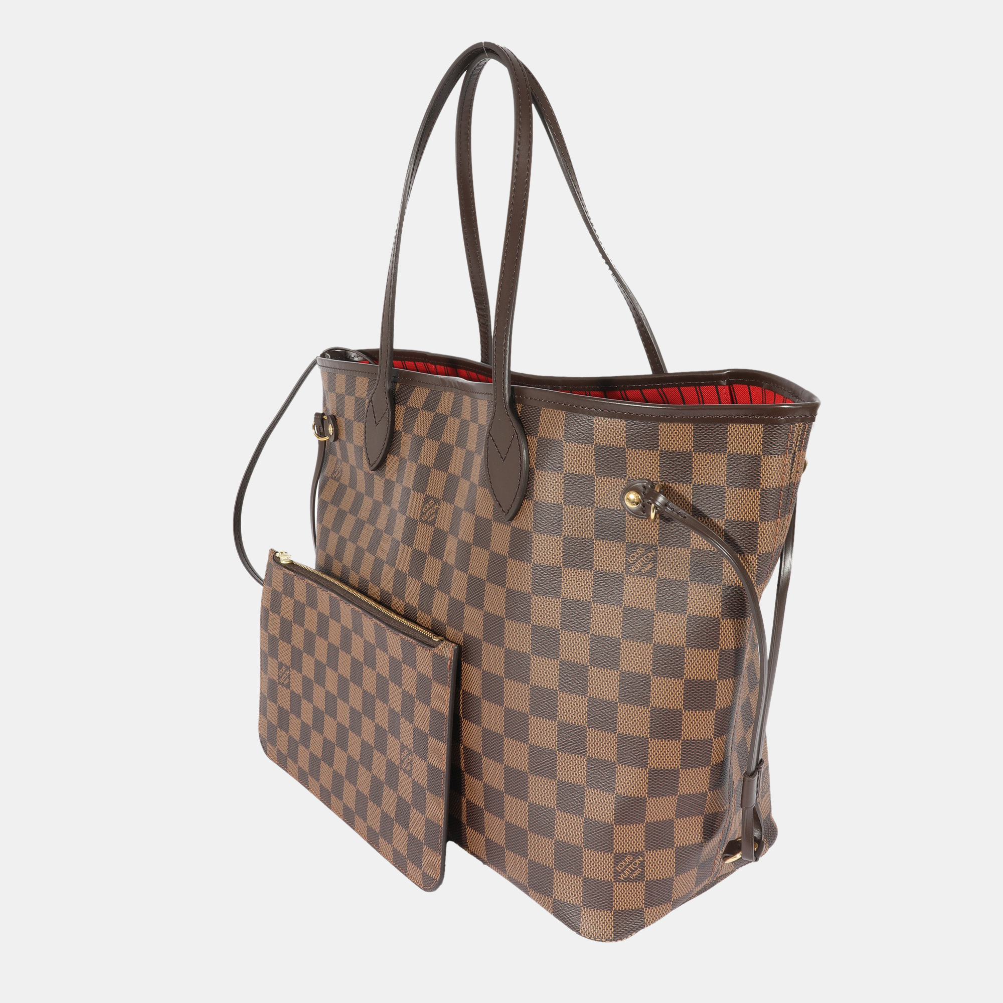 

Louis Vuitton Brown Damier Ebene Canvas Neverfull MM Tote Bag