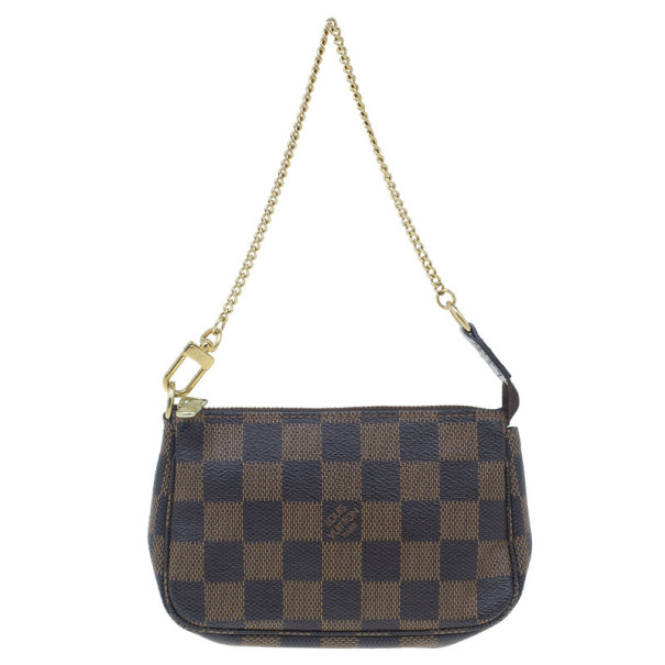 مملوكة مسبقًا Louis Vuitton Damier Ebene Canvas Pochette Mini