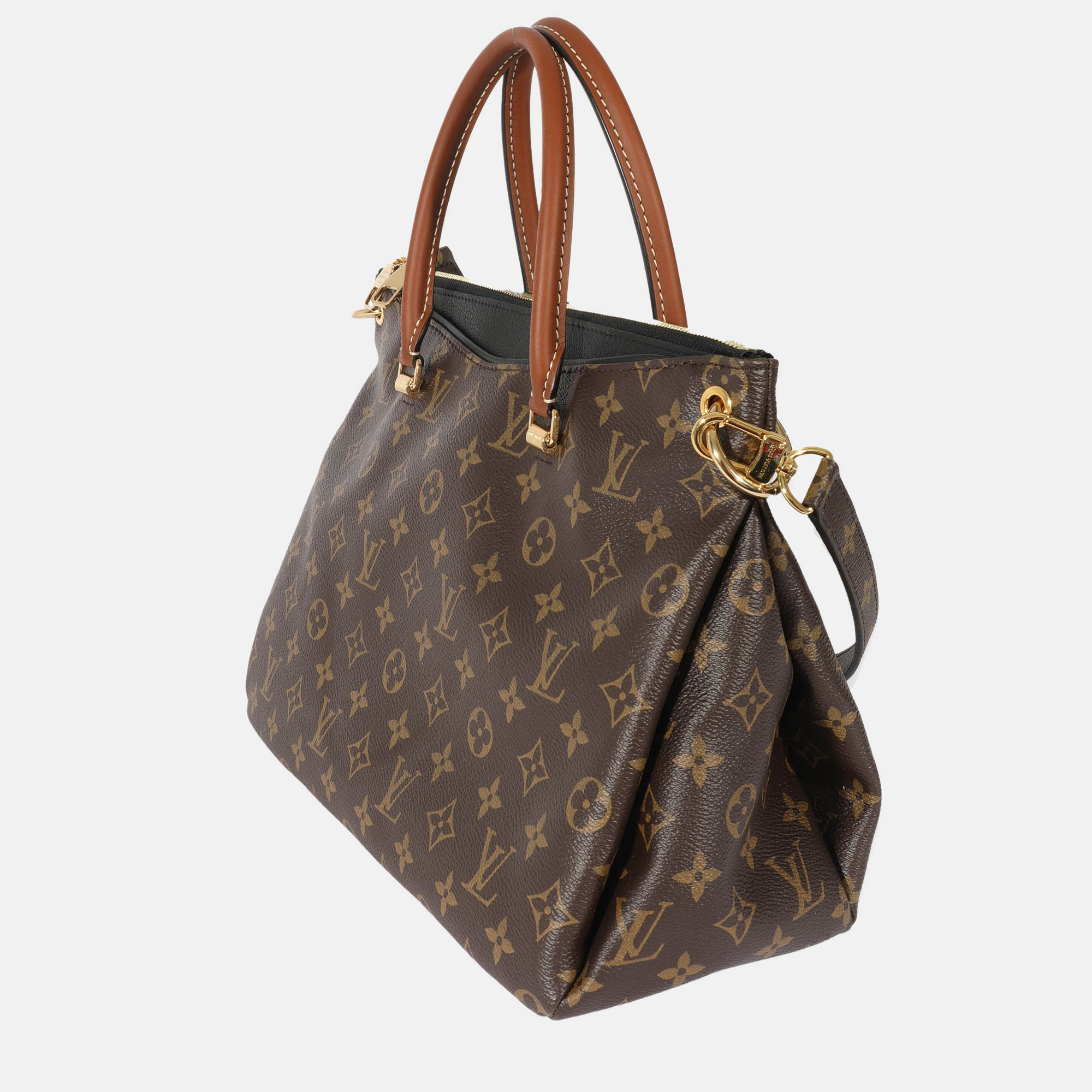 

Louis Vuitton Monogram Canvas Pallas MM Bag, Brown