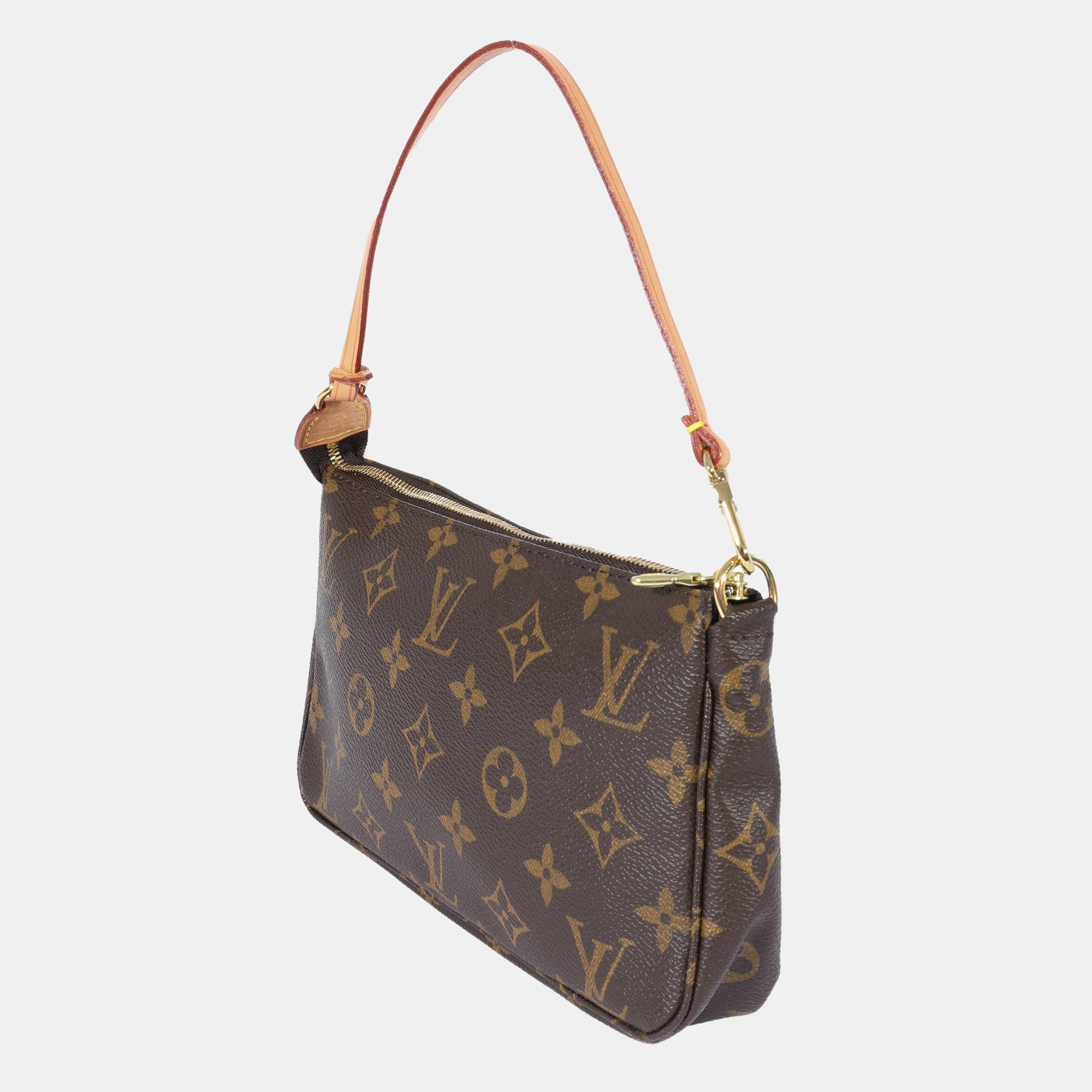 

Louis Vuitton Brown Canvas Monogram Pochette Accessoires Clutch Bag
