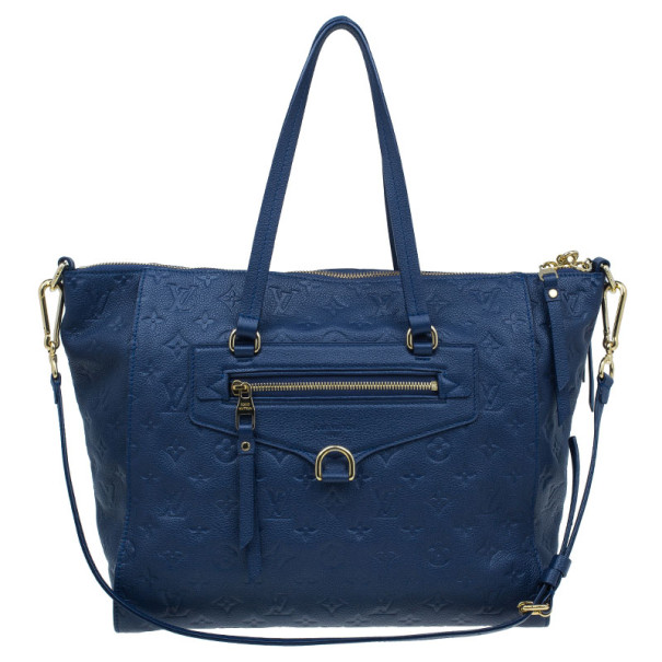 مملوكة مسبقًا Louis Vuitton Blue Monogram Leather Empreinte Lumineuse PM
