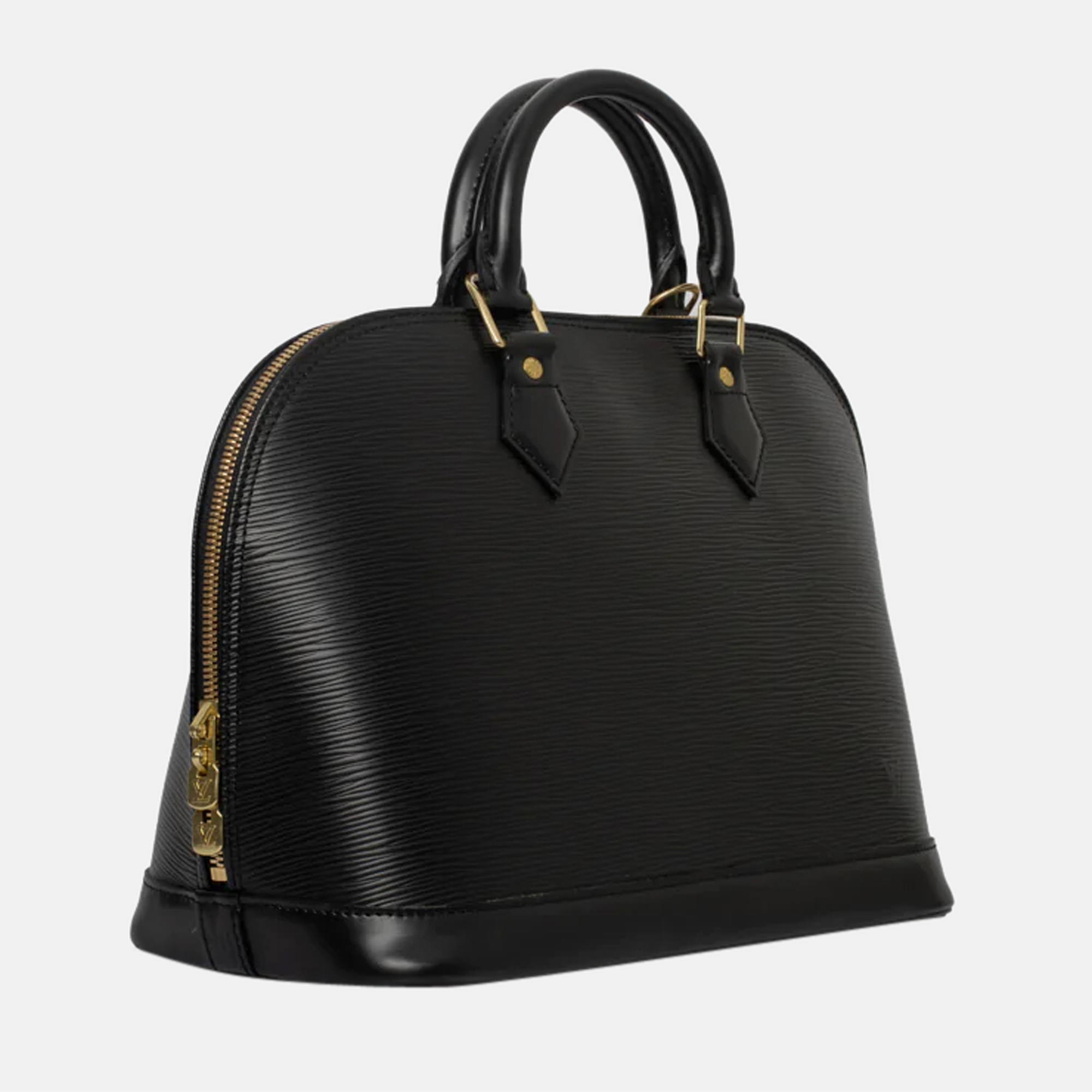 

Louis Vuitton Black Epi Leather Alma PM Satchel Bag