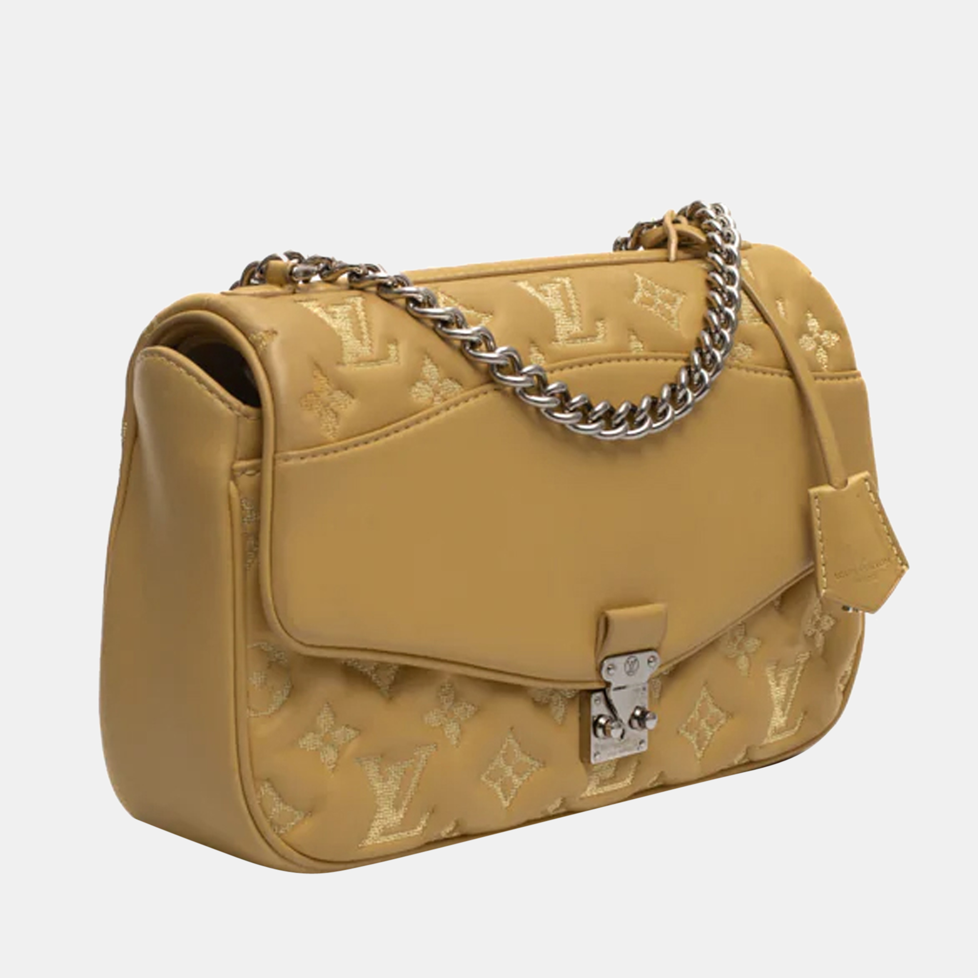 

Louis Vuitton Yellow Leather Mama Broderie Bag