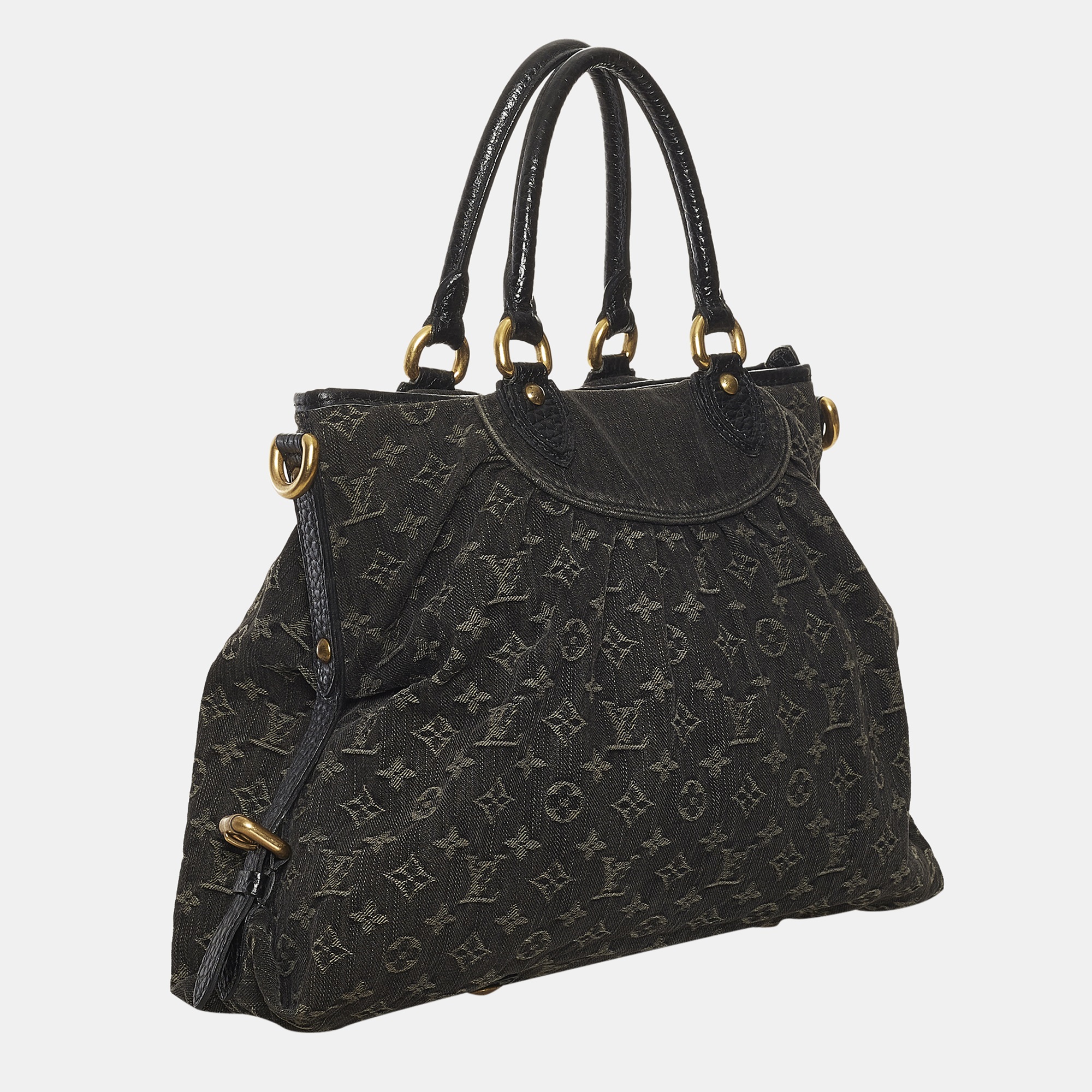 

Louis Vuitton Black Monogram Denim Neo Cabby GM