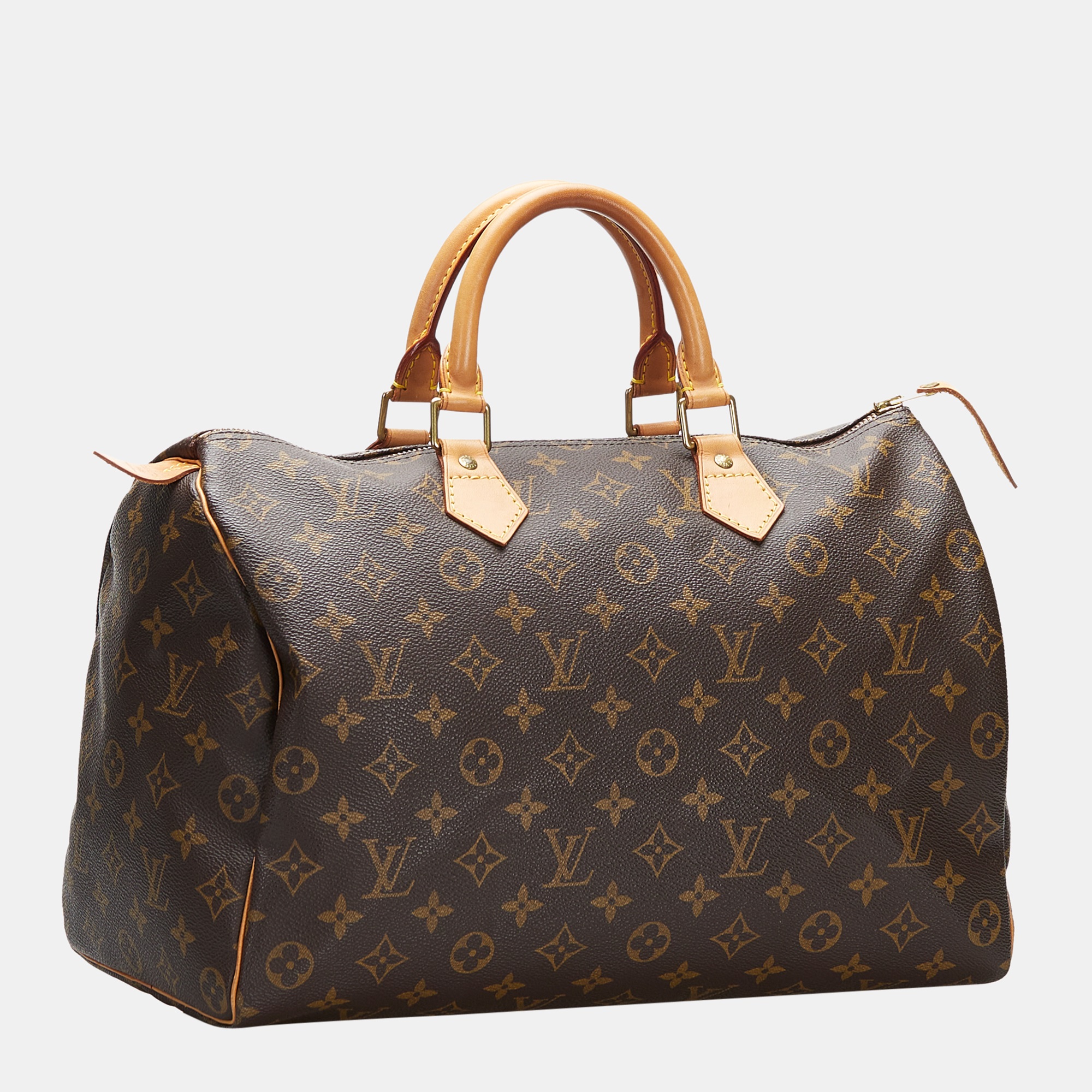 

Louis Vuitton Brown Monogram Speedy 35