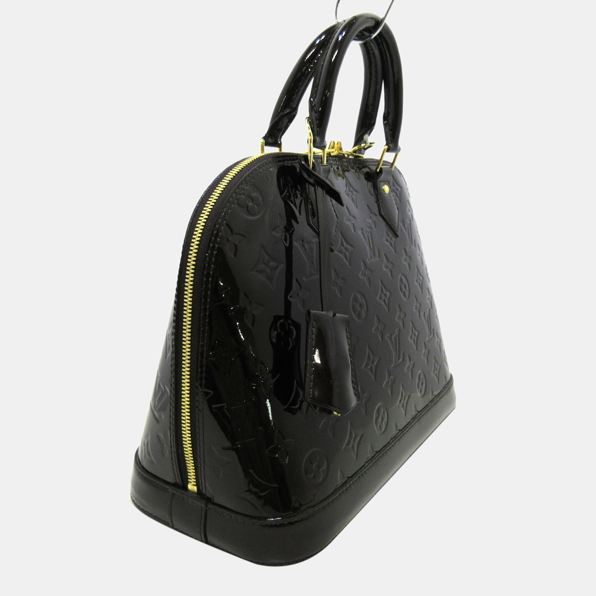 

Louis Vuitton Black Monogram Vernis Alma PM Top Handle Bag