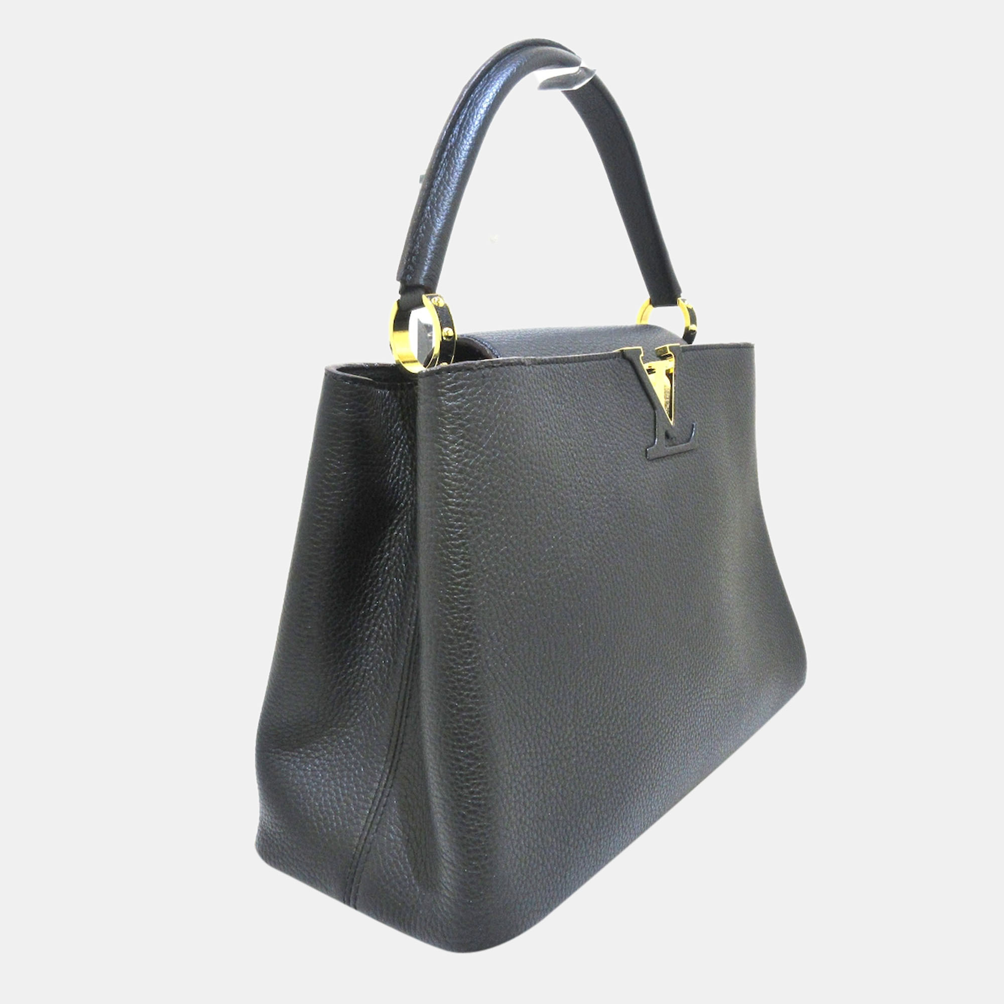 

Louis Vuitton Black Taurillon Leather Capucines MM Top Handle Bag