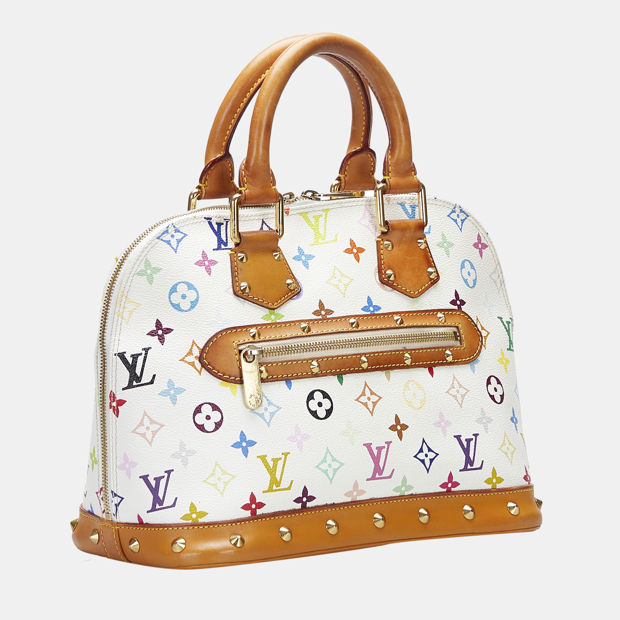 

Louis Vuitton White Monogram Multicolore Alma PM