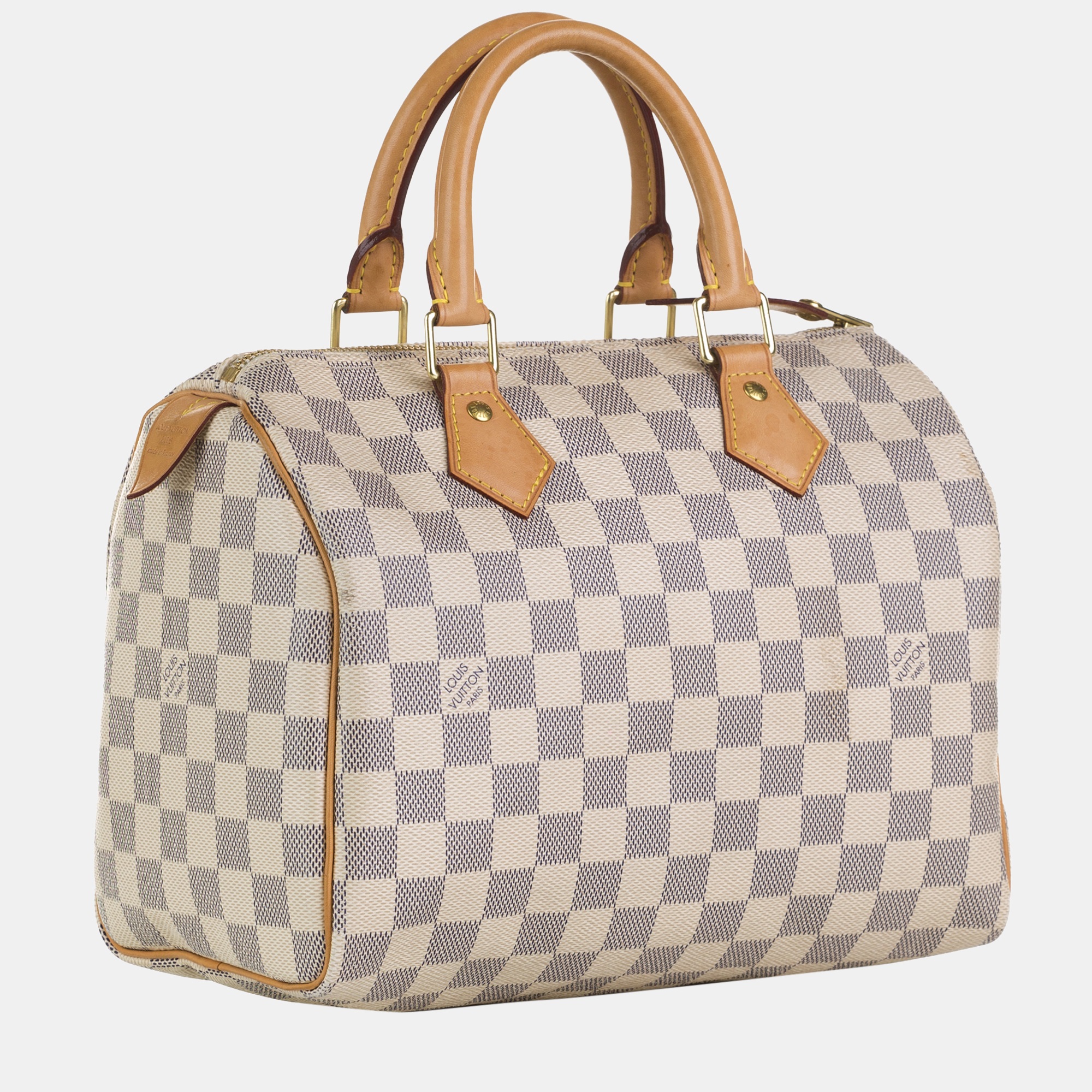 

Louis Vuitton White Damier Azur Speedy 25