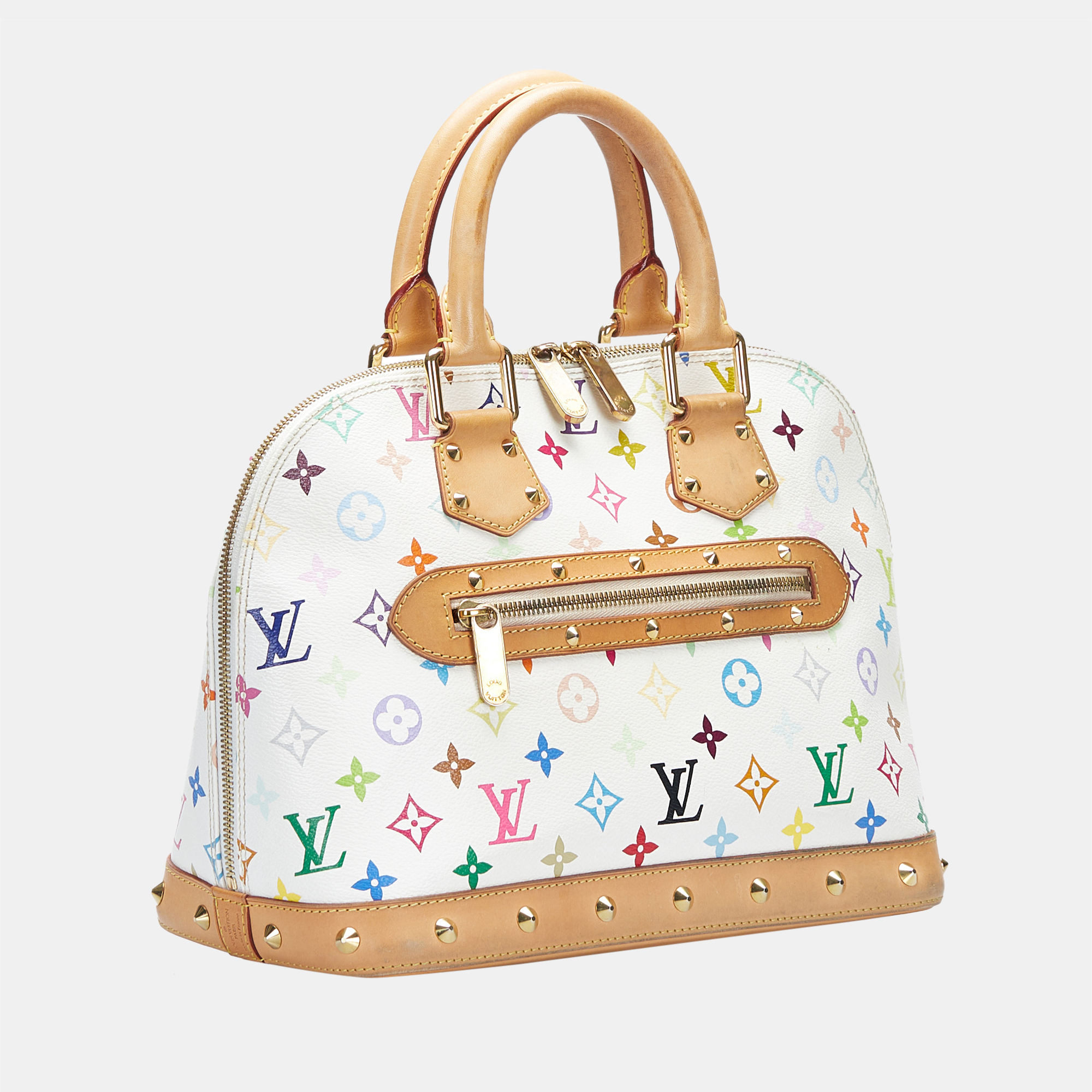 

Louis Vuitton White Monogram Multicolore Alma PM
