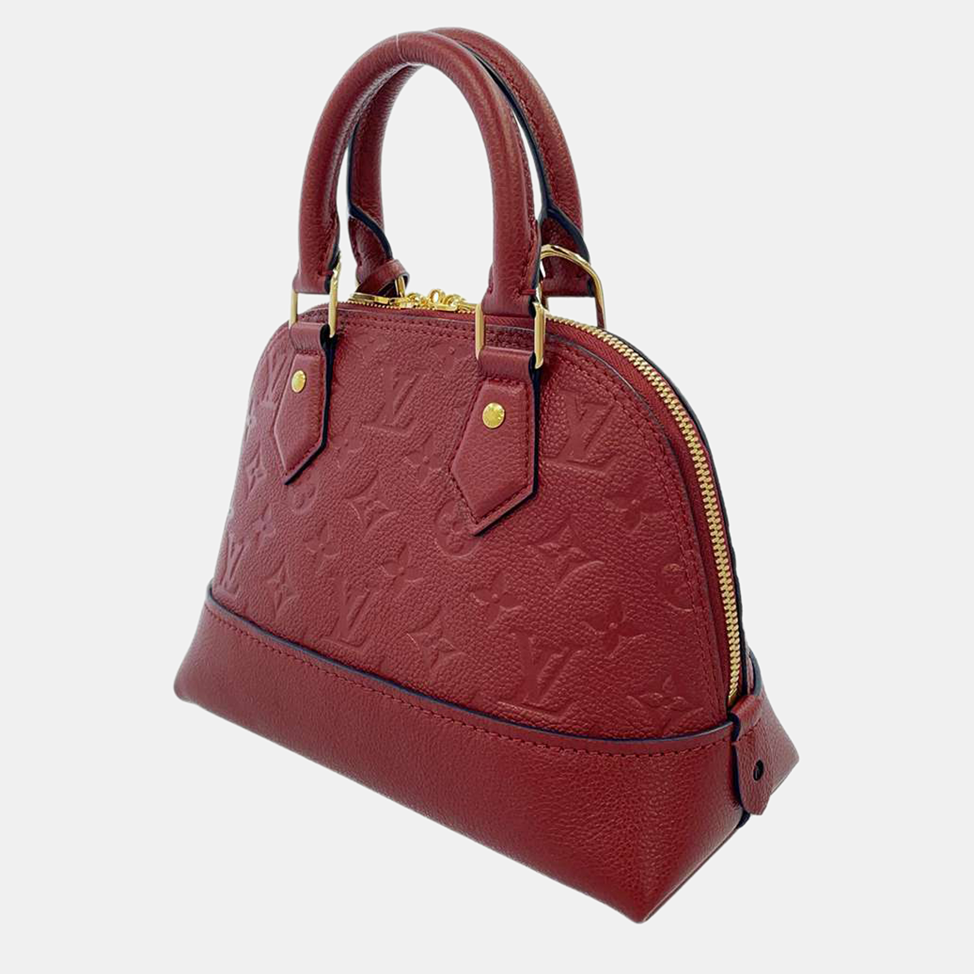 

Louis Vuitton Red Monogram Empreinte Neo Alma BB Bag