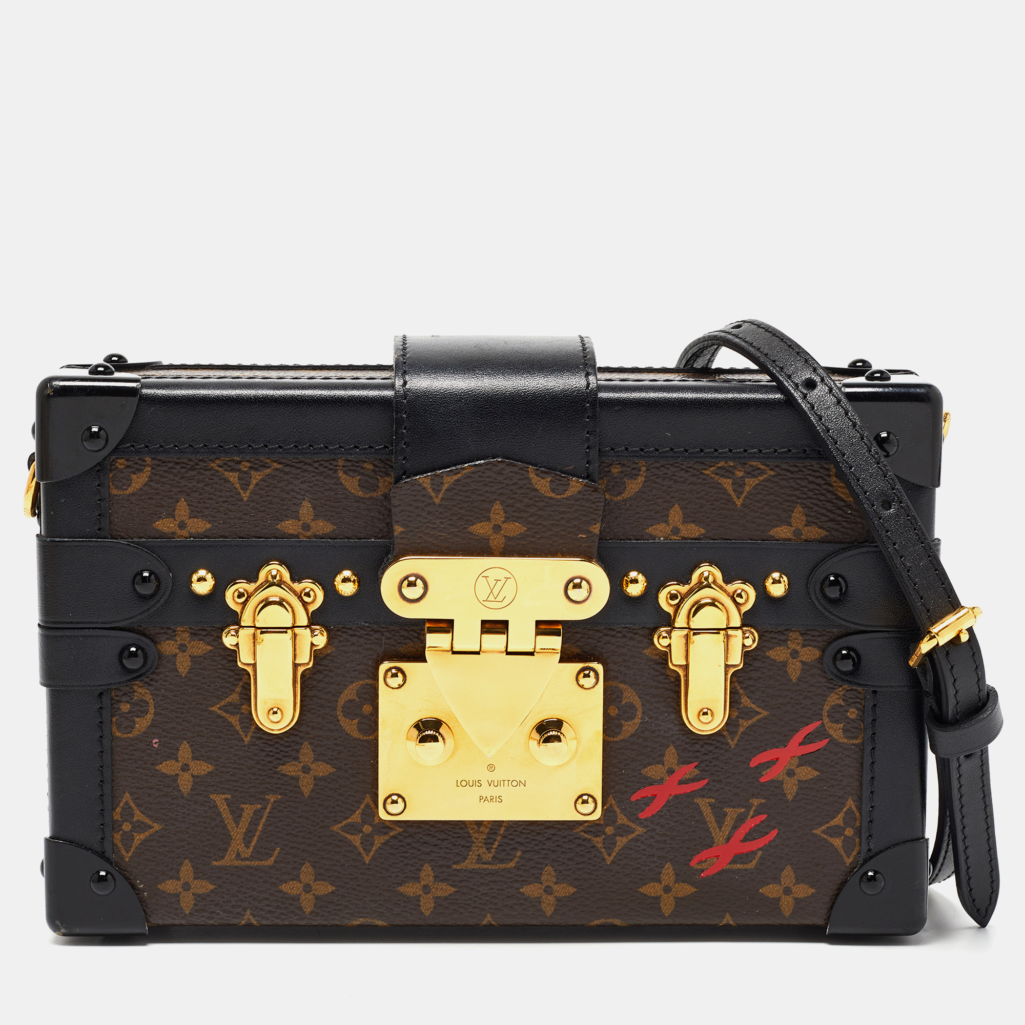 Pre Owned Louis Vuitton Monogram Canvas Petite Malle Bag
