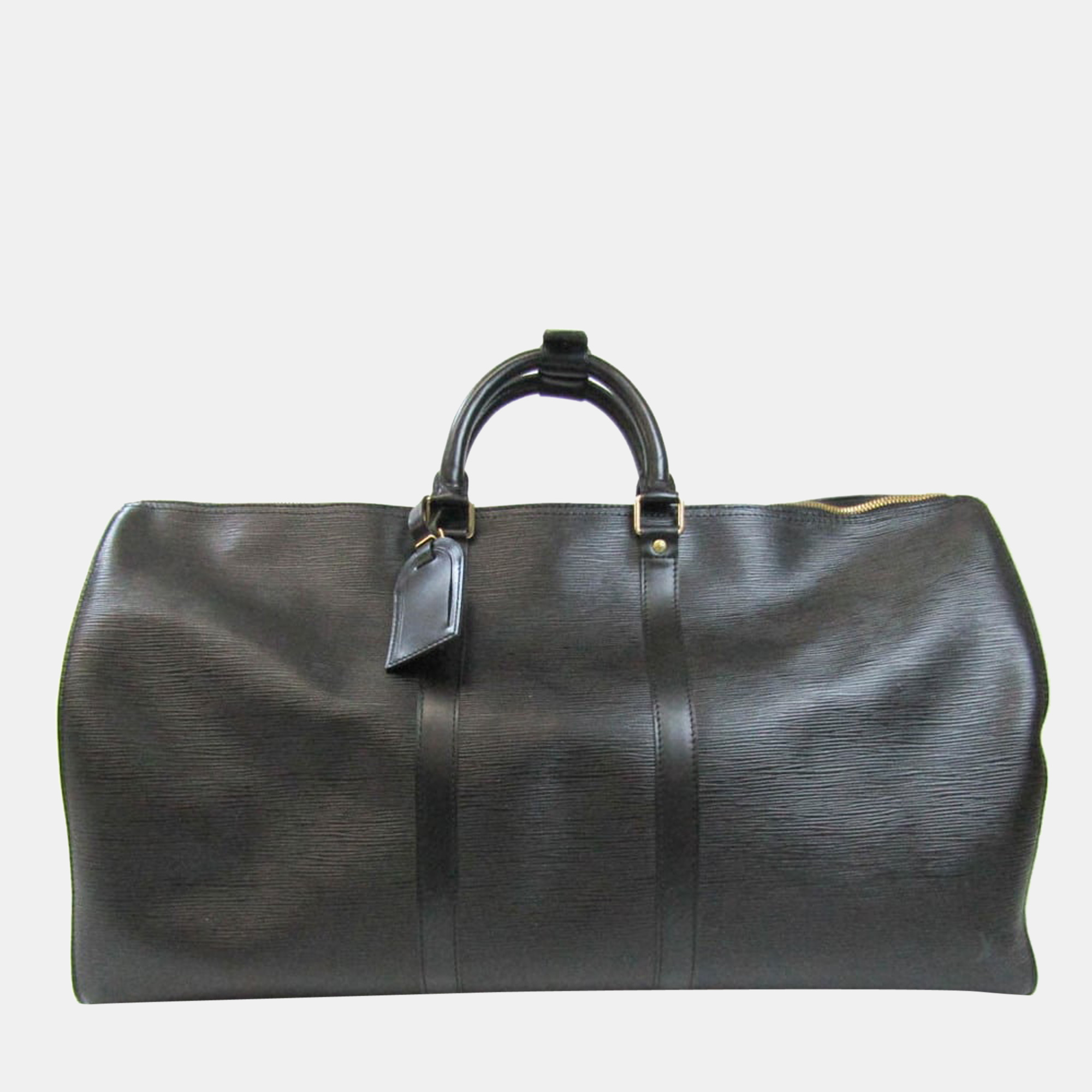 Louis Vuitton Black Epi Leather Keepall 55 Louis Vuitton