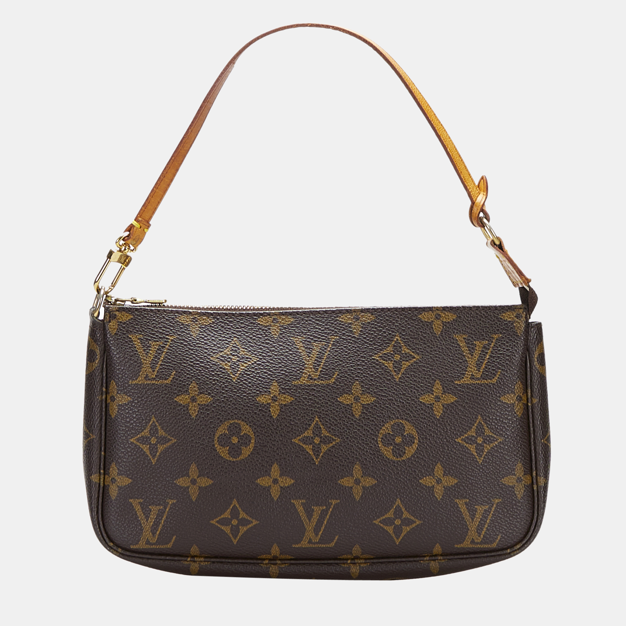Pre Owned Louis Vuitton Brown Monogram Pochette Accessoires
