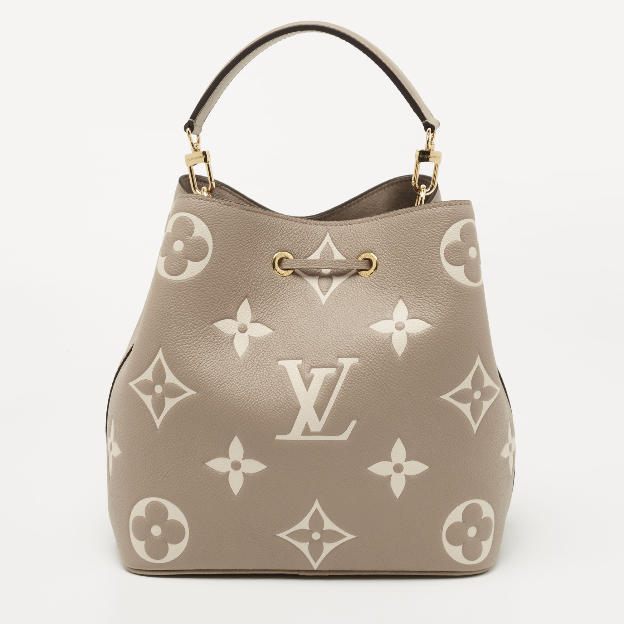 Louis Vuitton NeoNoe Handbag Monogram Empreinte Leather MM Neutral 22176940