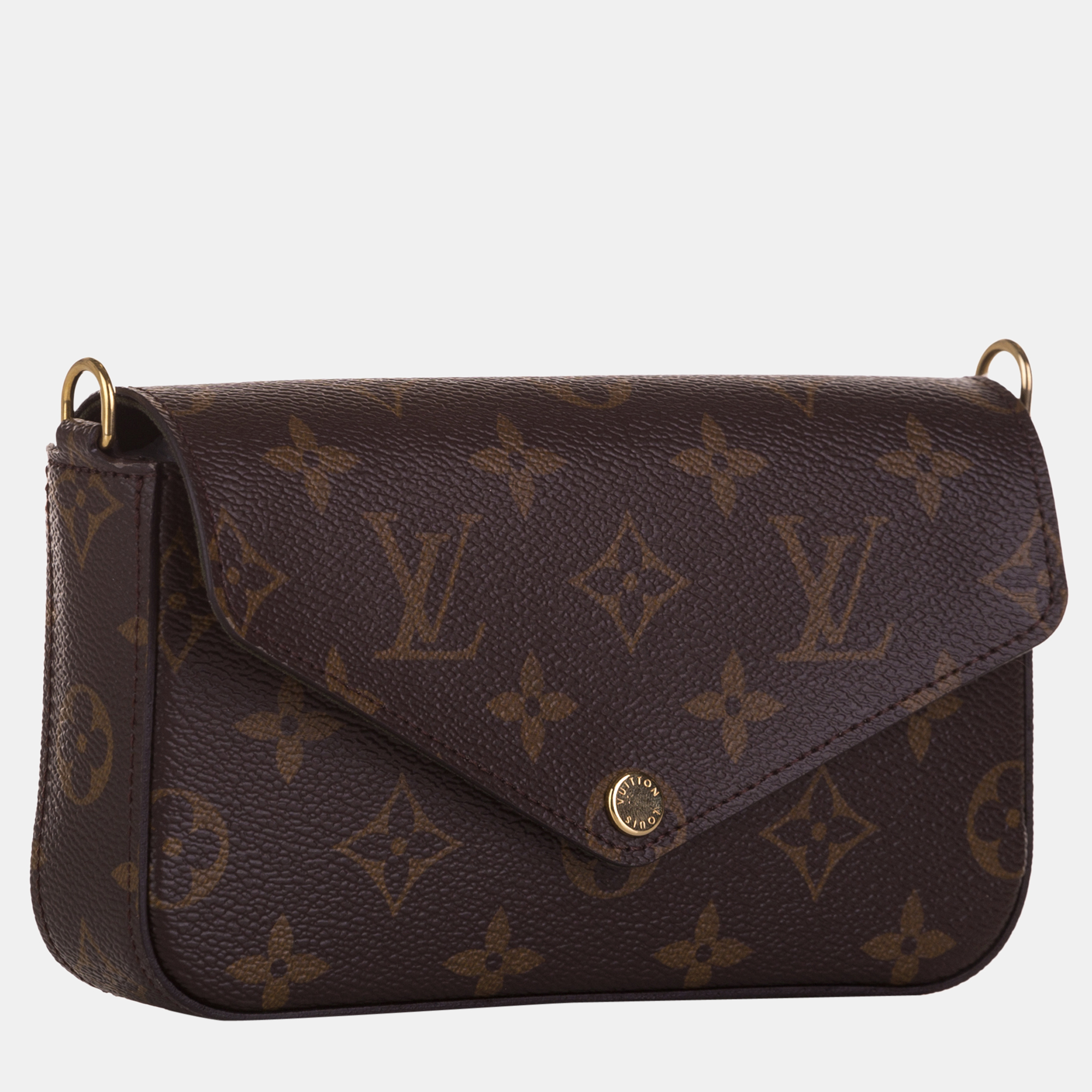 

Louis Vuitton Brown Monogram Felicie Strap and Go