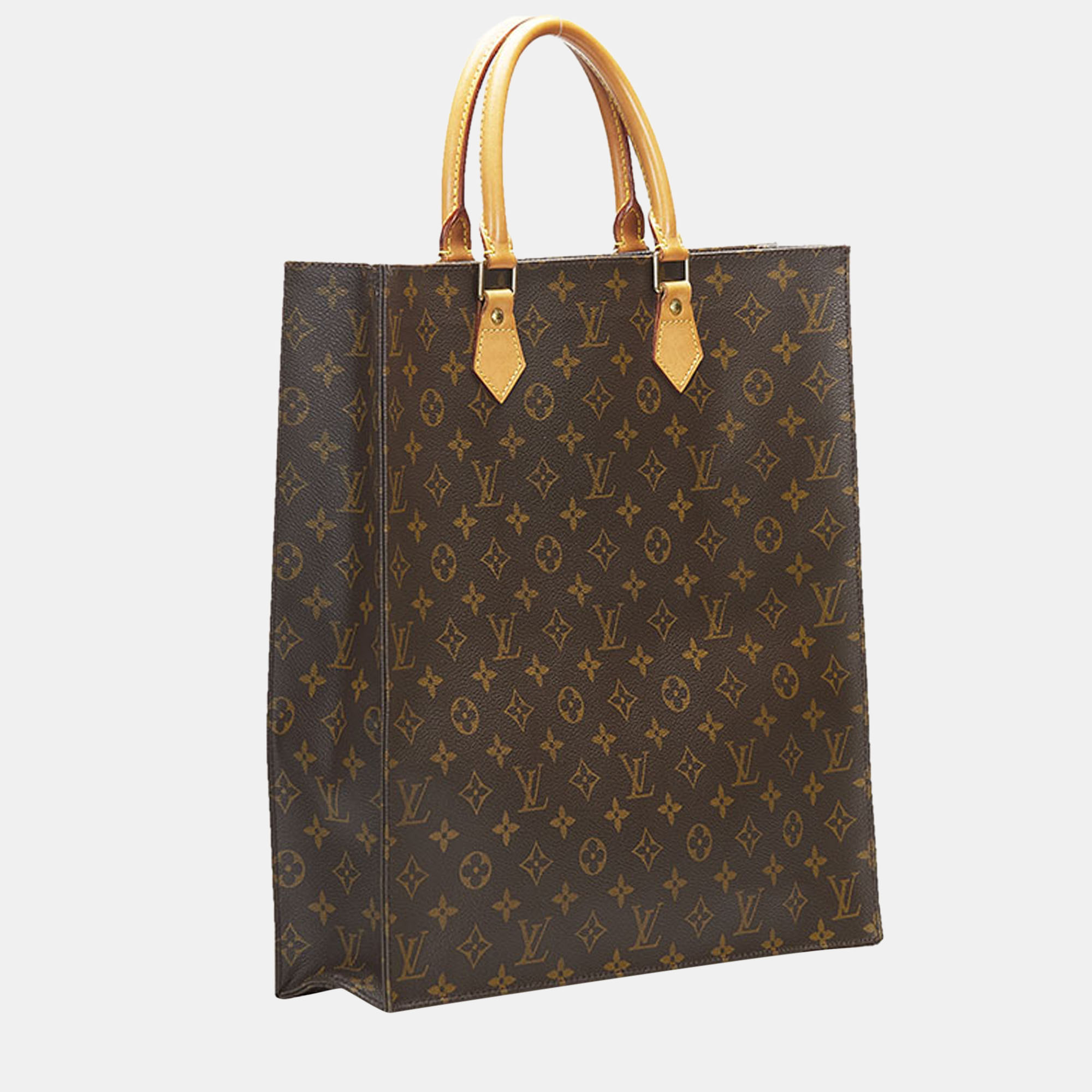 

Louis Vuitton Brown Monogram Canvas Sac Plat Tote Bag