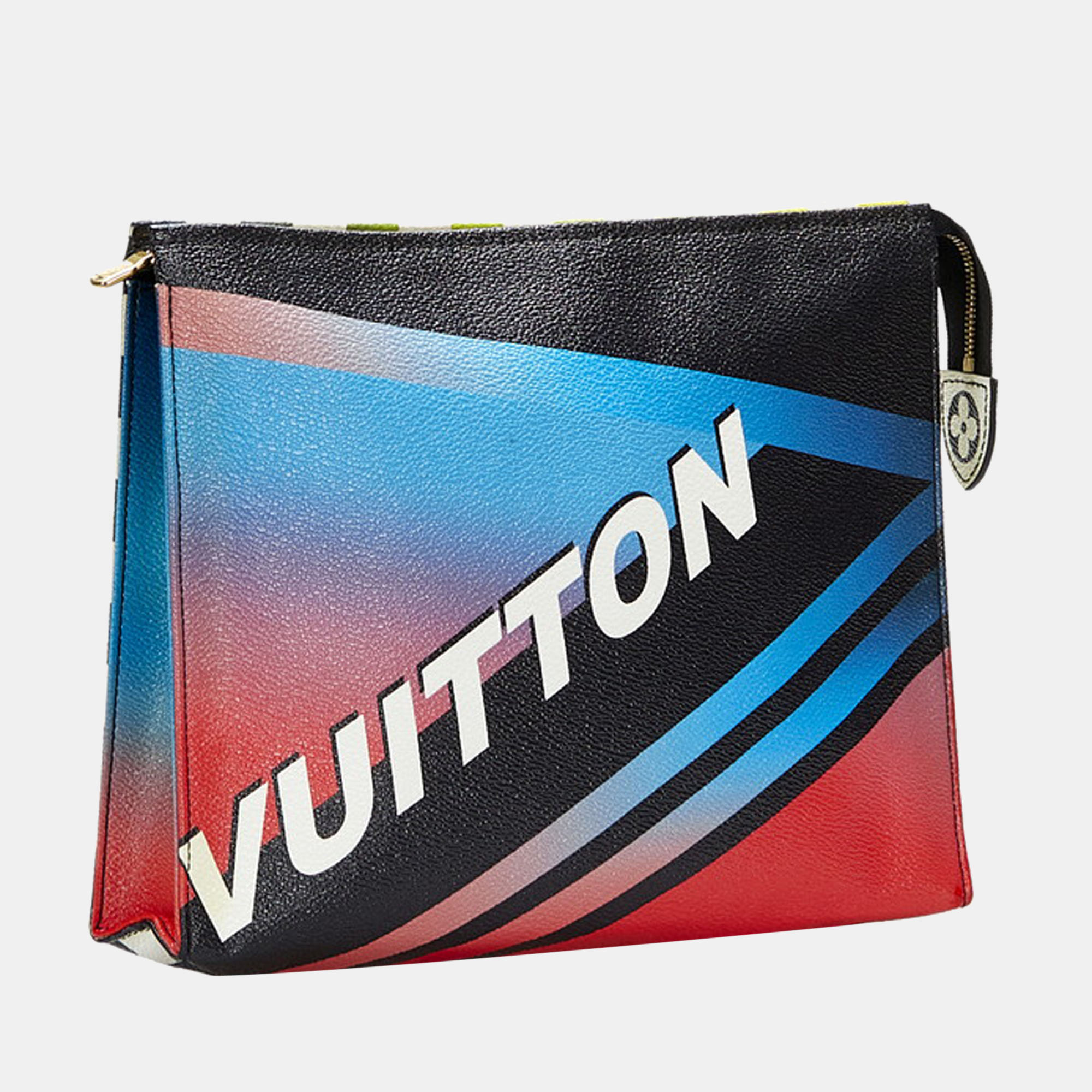 

Louis Vuitton Multicolor Canvas Limited Edition Damier Race Toiletry Pouch 26 Clutch