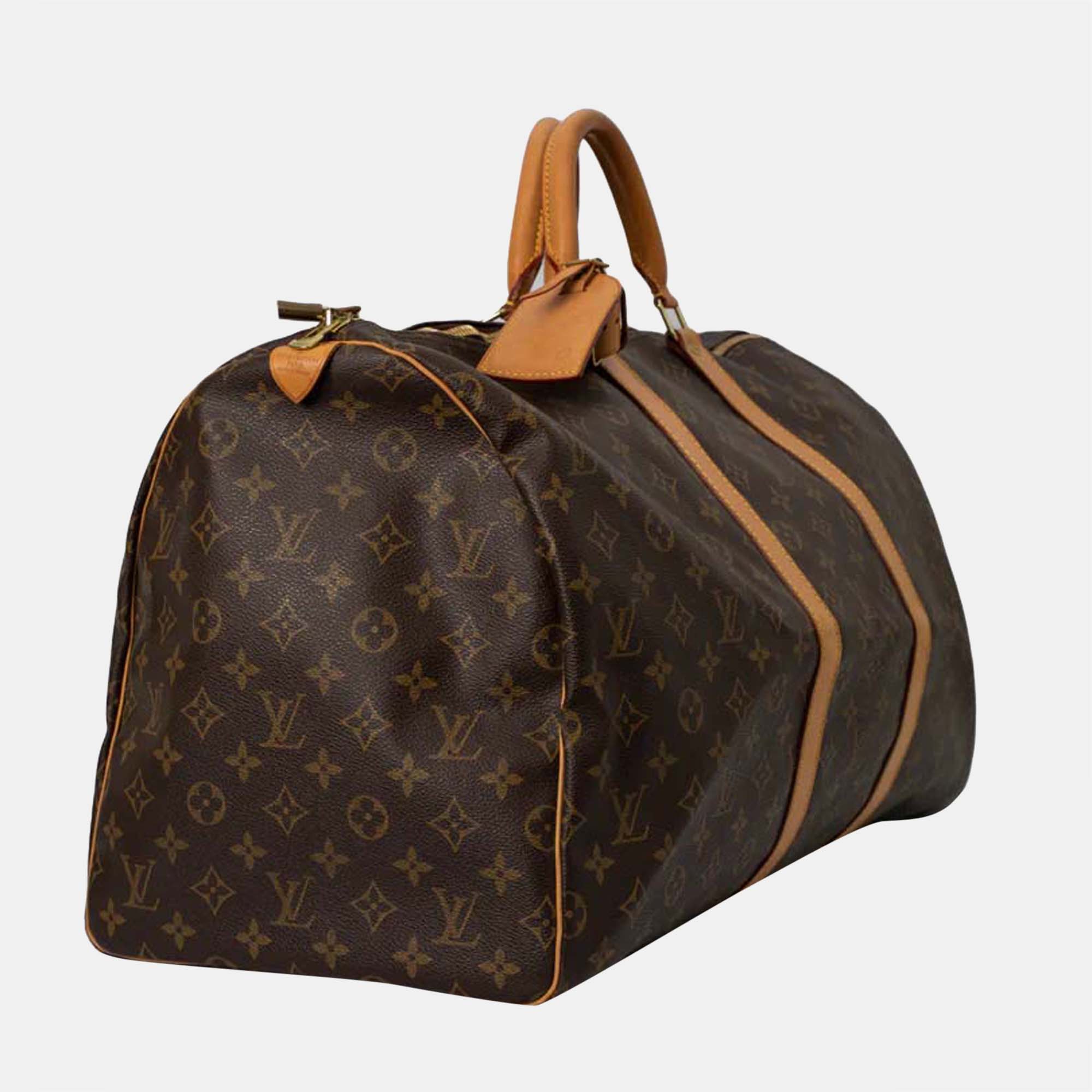 

Louis Vuitton Keepall 45 Handbag in Brown Monogram Canvas