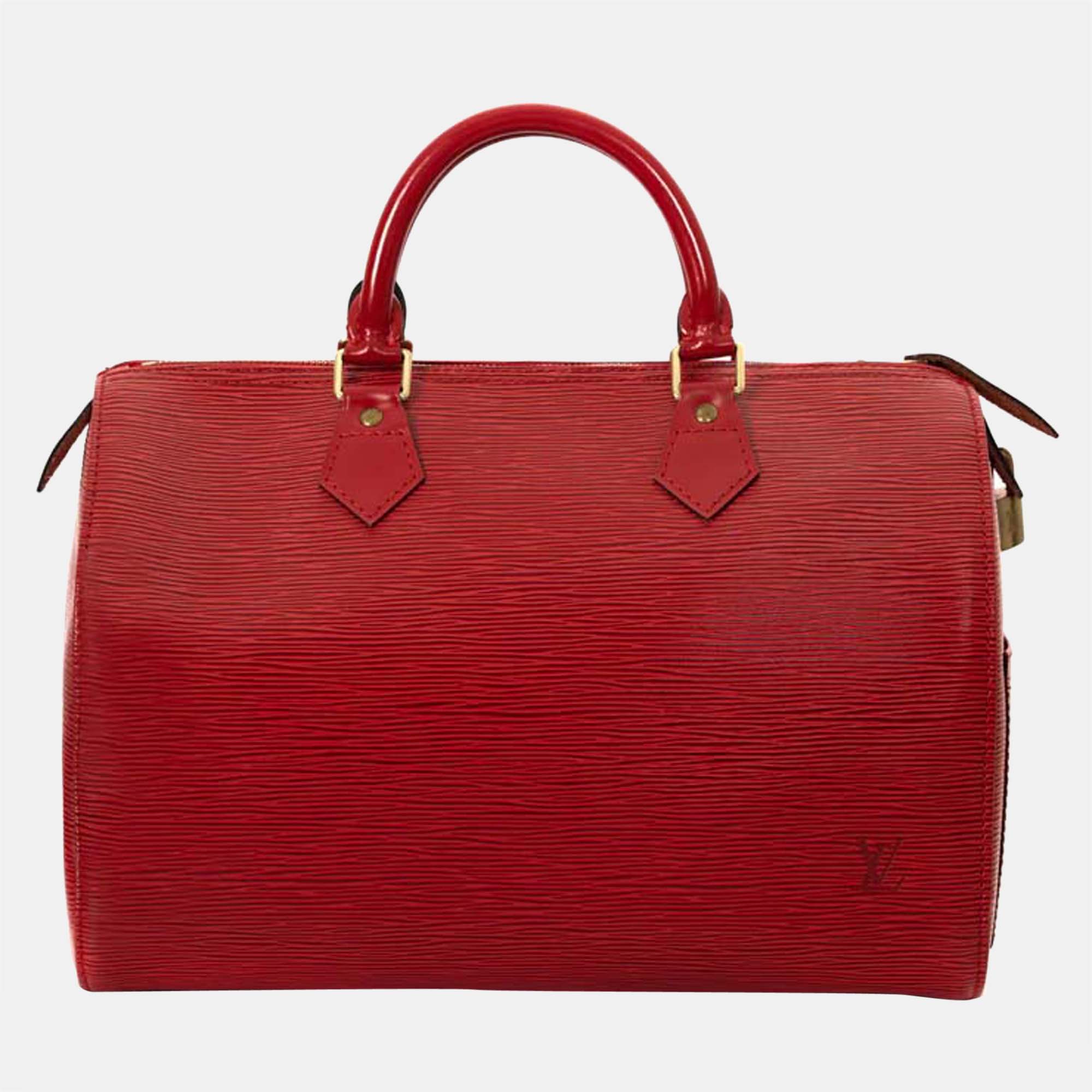 Louis Vuitton Epi Speedy 40 Fawn Kenya Brown Leather ref.738655