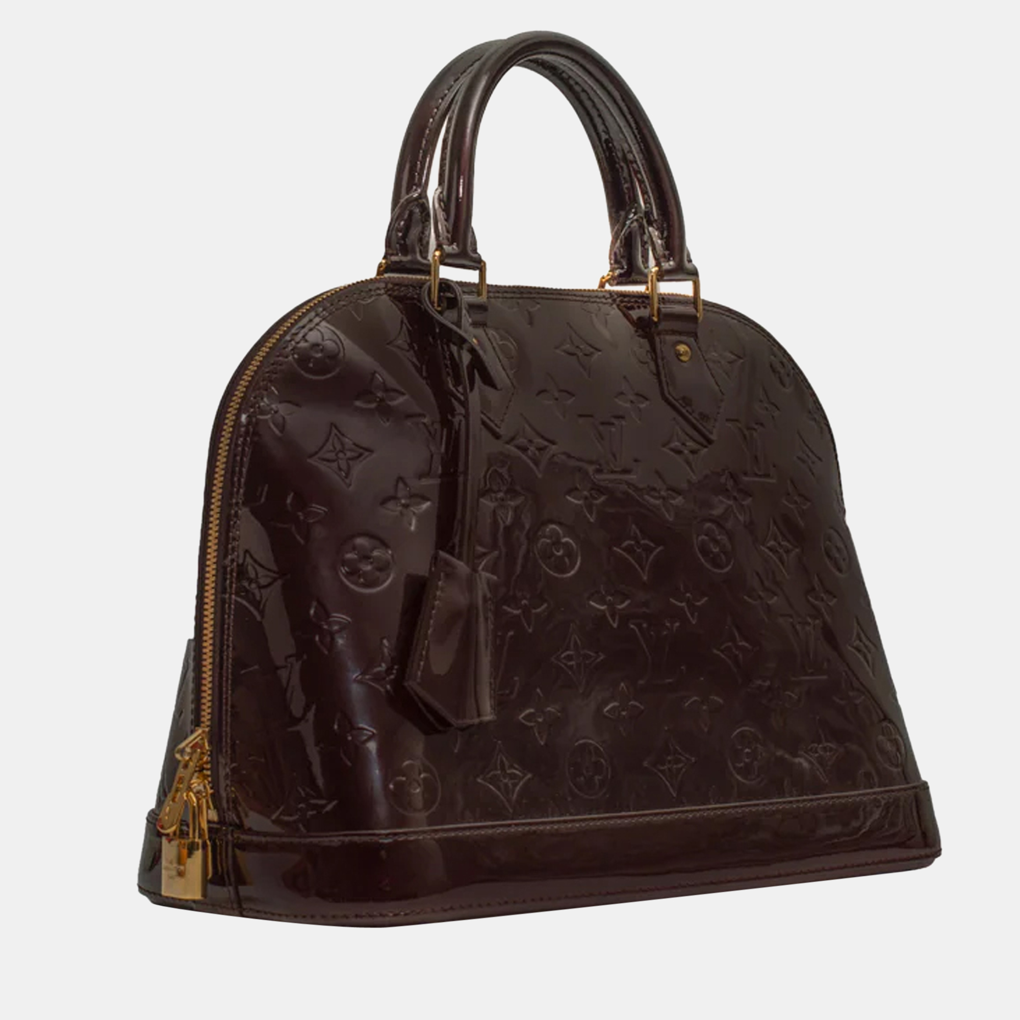 

Louis Vuitton Brown Monogram Vernis Alma PM Bag