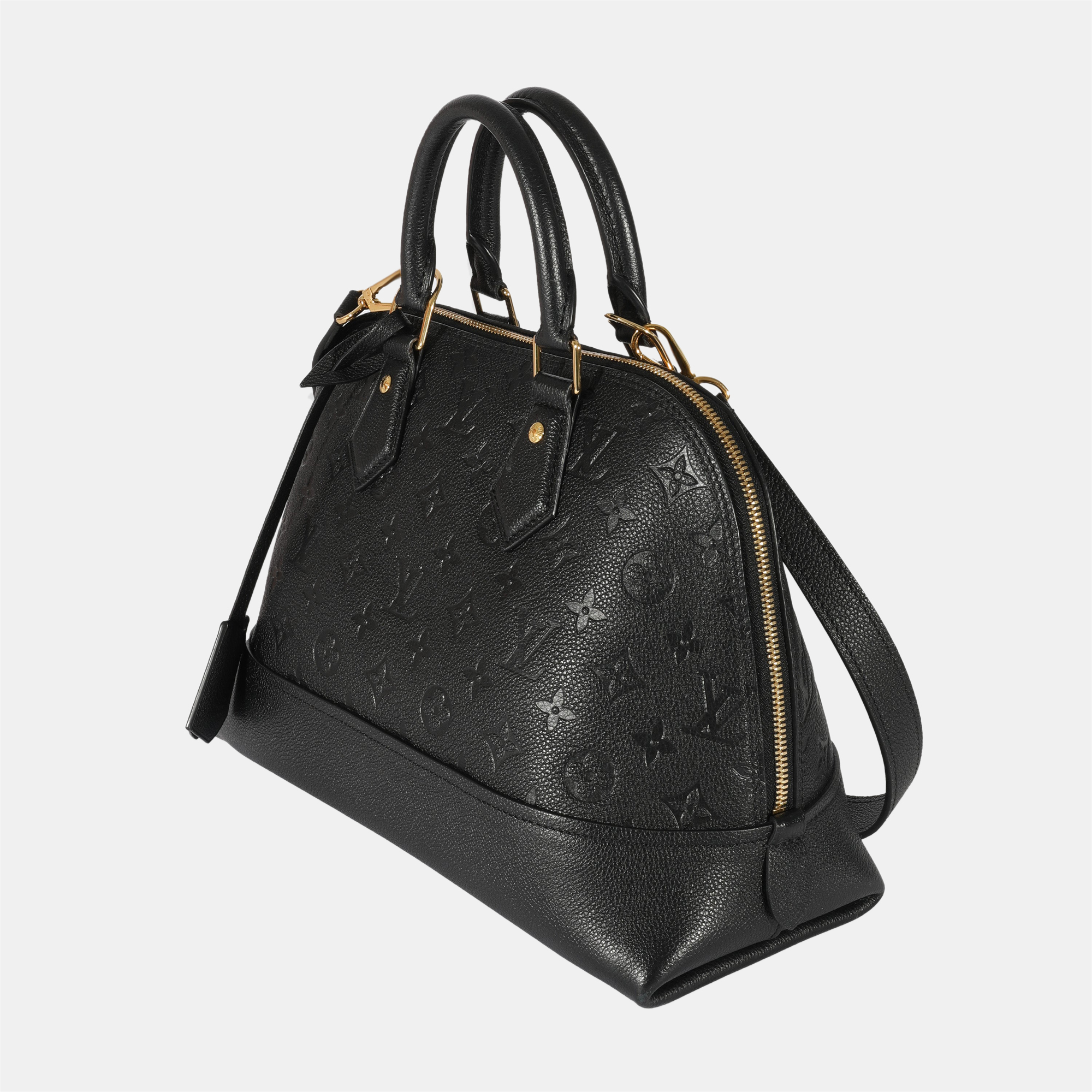 

Louis Vuitton Black Leather Empreinte Neo Alma PM Satchel Bag