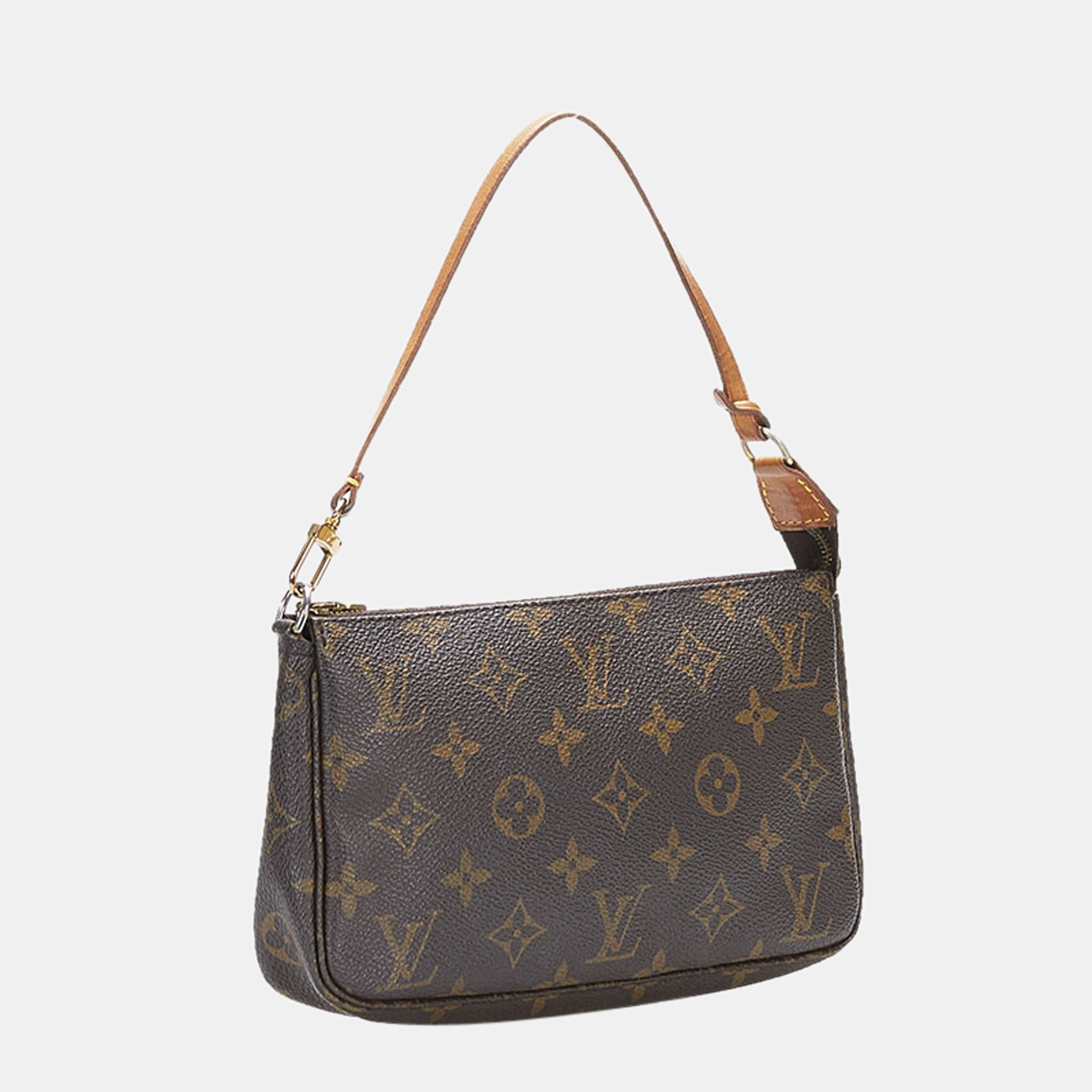 

Louis Vuitton Brown Monogram Canvas Pochette Accessoires Clutch Bag