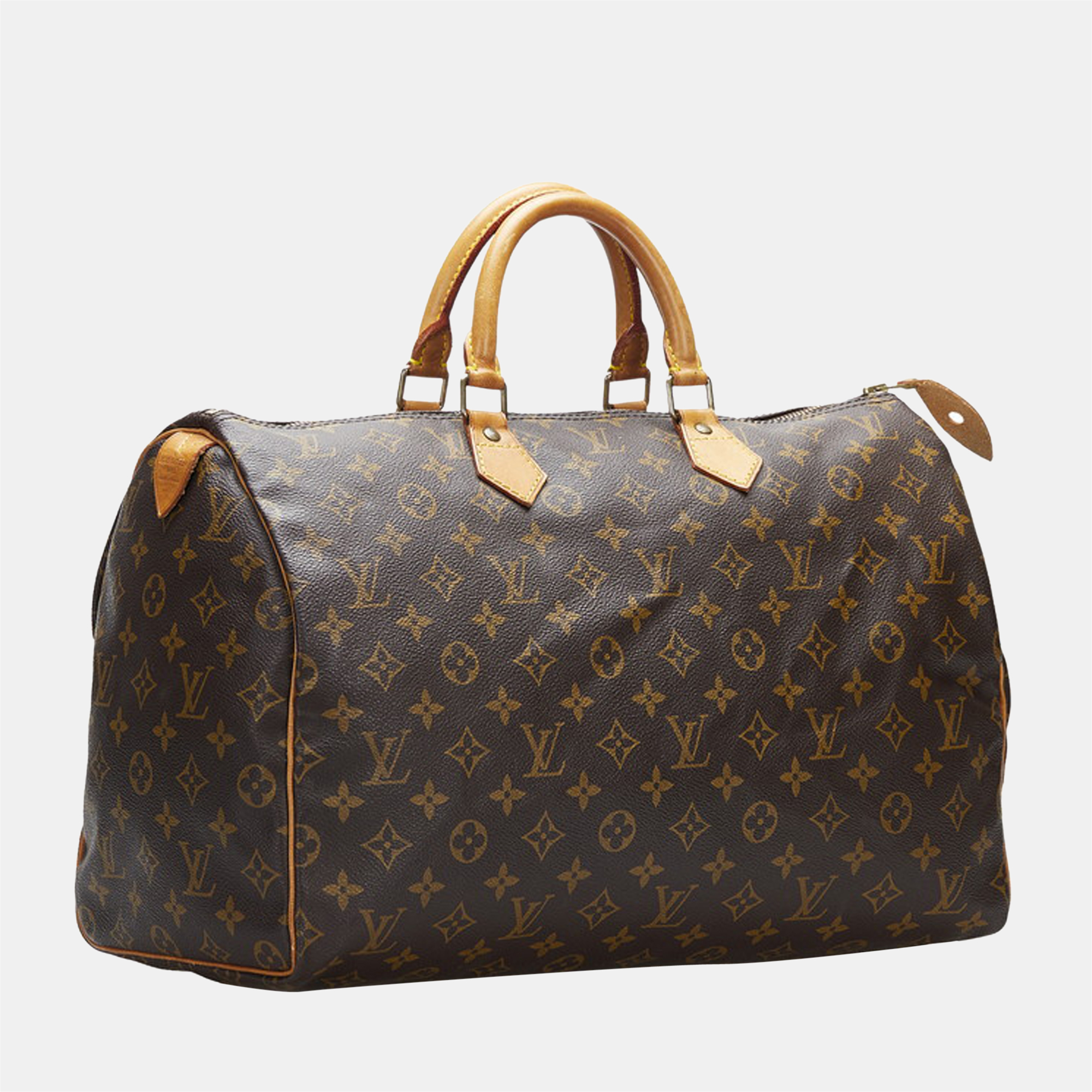 

Louis Vuitton Brown Canvas Monogram Speedy 40 Satchel Bag