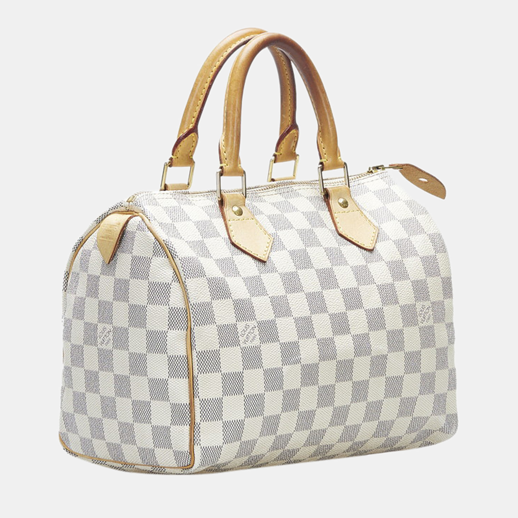 

Louis Vuitton White Damier Azur Canvas Speedy 25 Satchel Bag