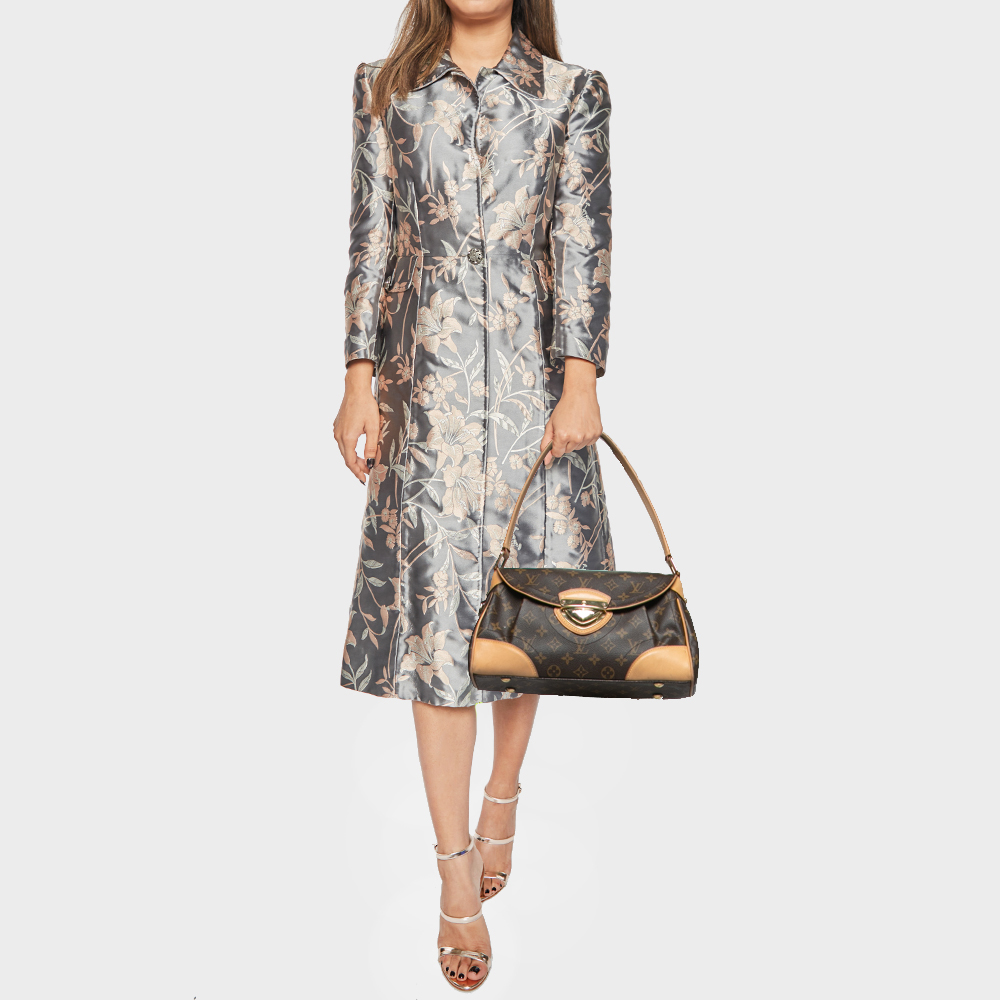 

Louis Vuitton Monogram Canvas and Leather Beverly MM Bag, Brown