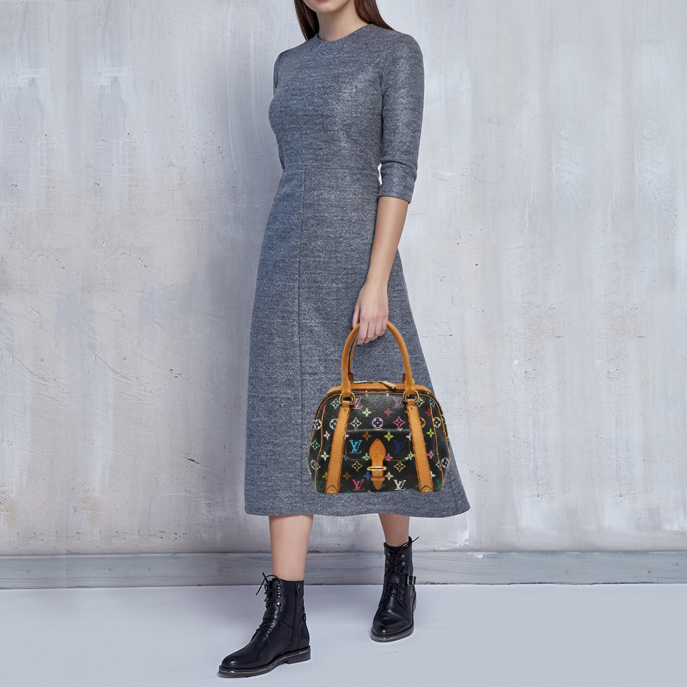 

Louis Vuitton Black Monogram Multicolore Canvas Priscilla Bag