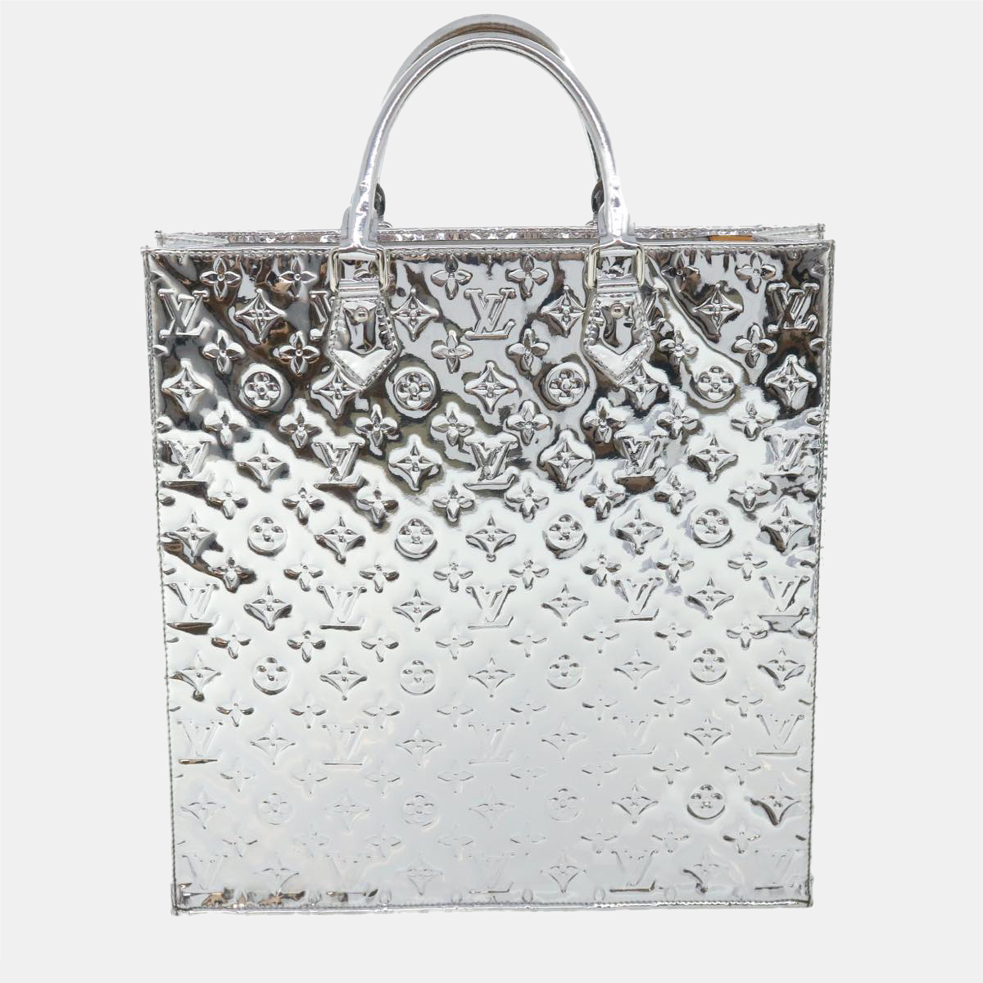 

Louis Vuitton Silver Canvas Sac Plat Bag