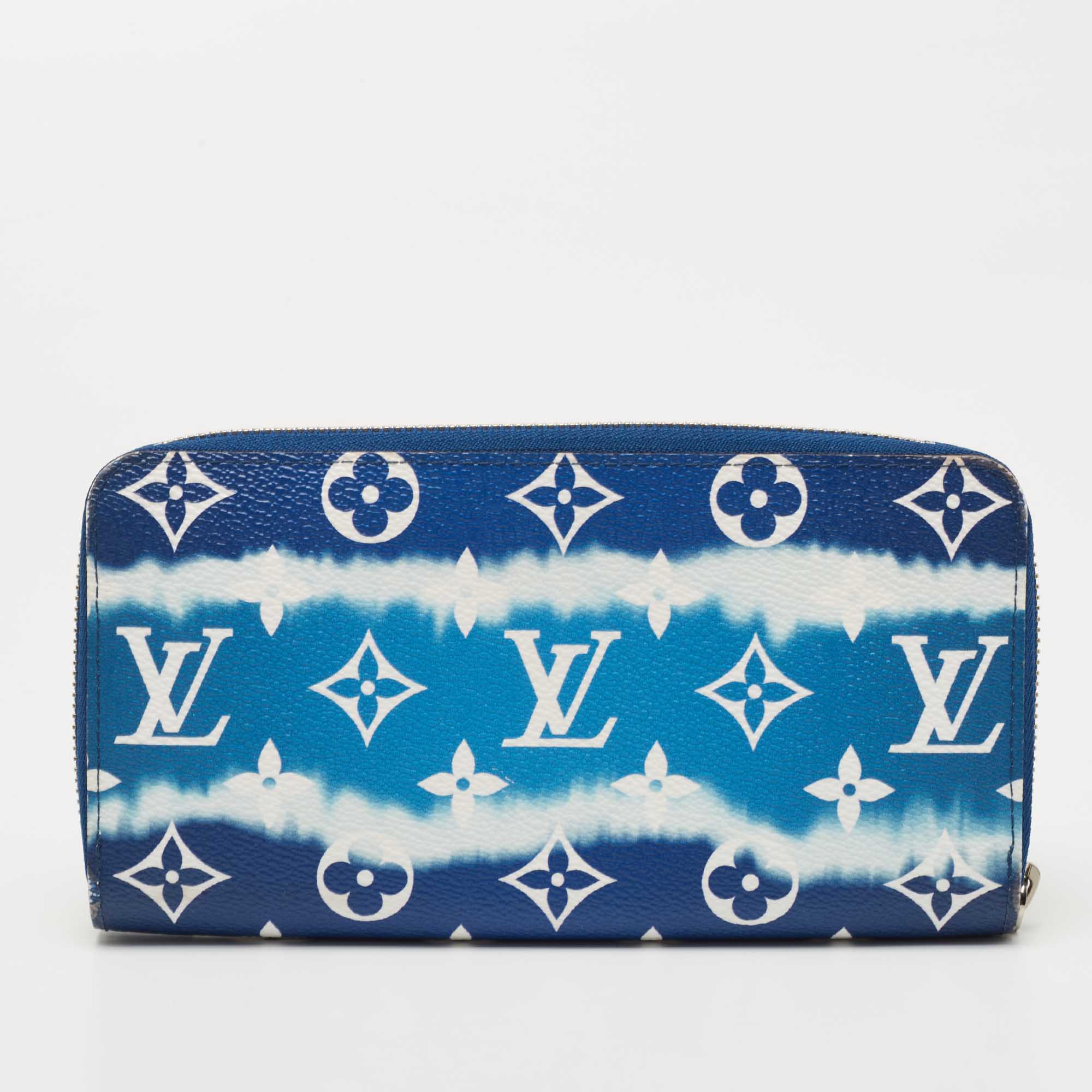 Louis Vuitton Zippy Wallet Gradient Pastel Blue