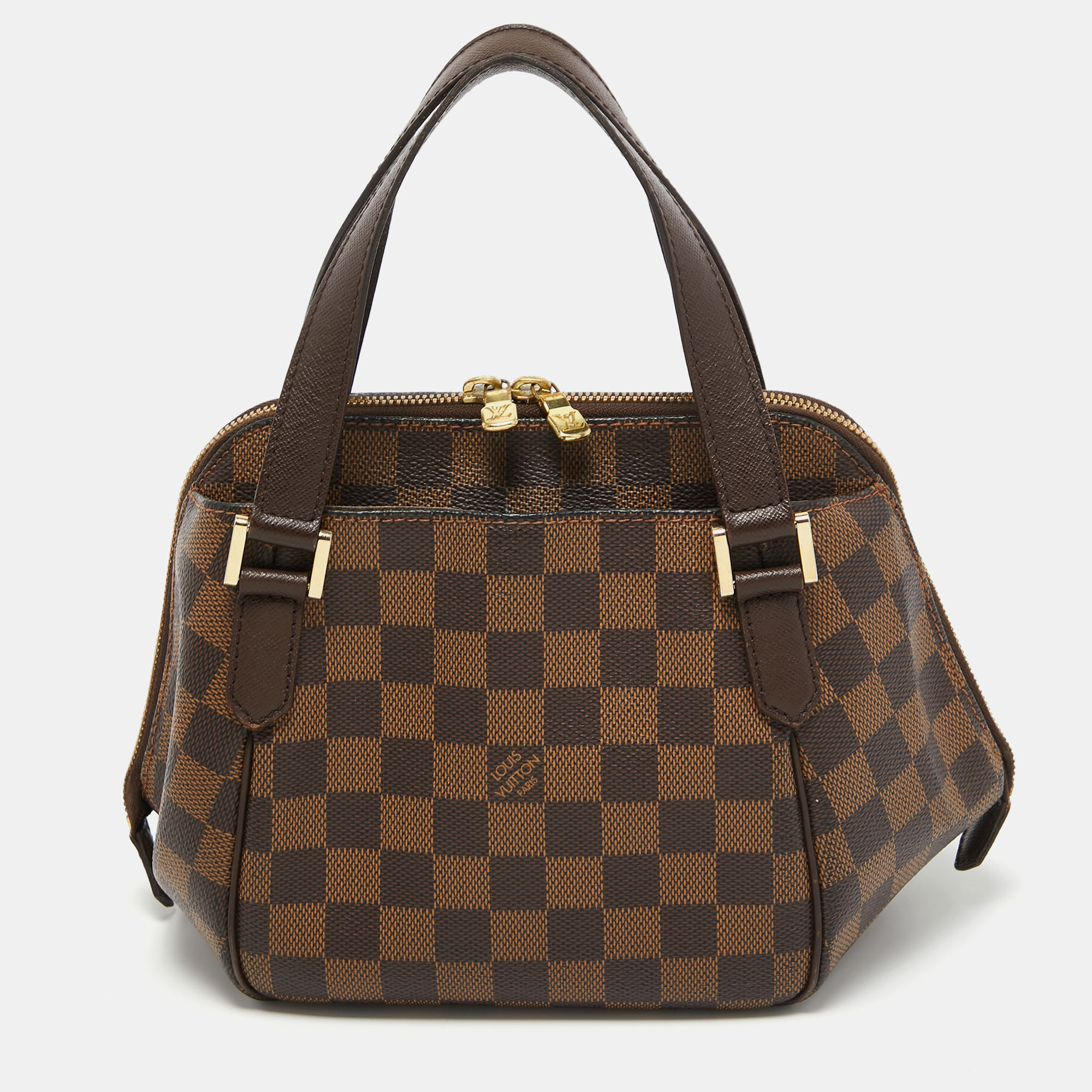 Pre Owned Louis Vuitton Damier Ebene Canvas Belem PM Bag