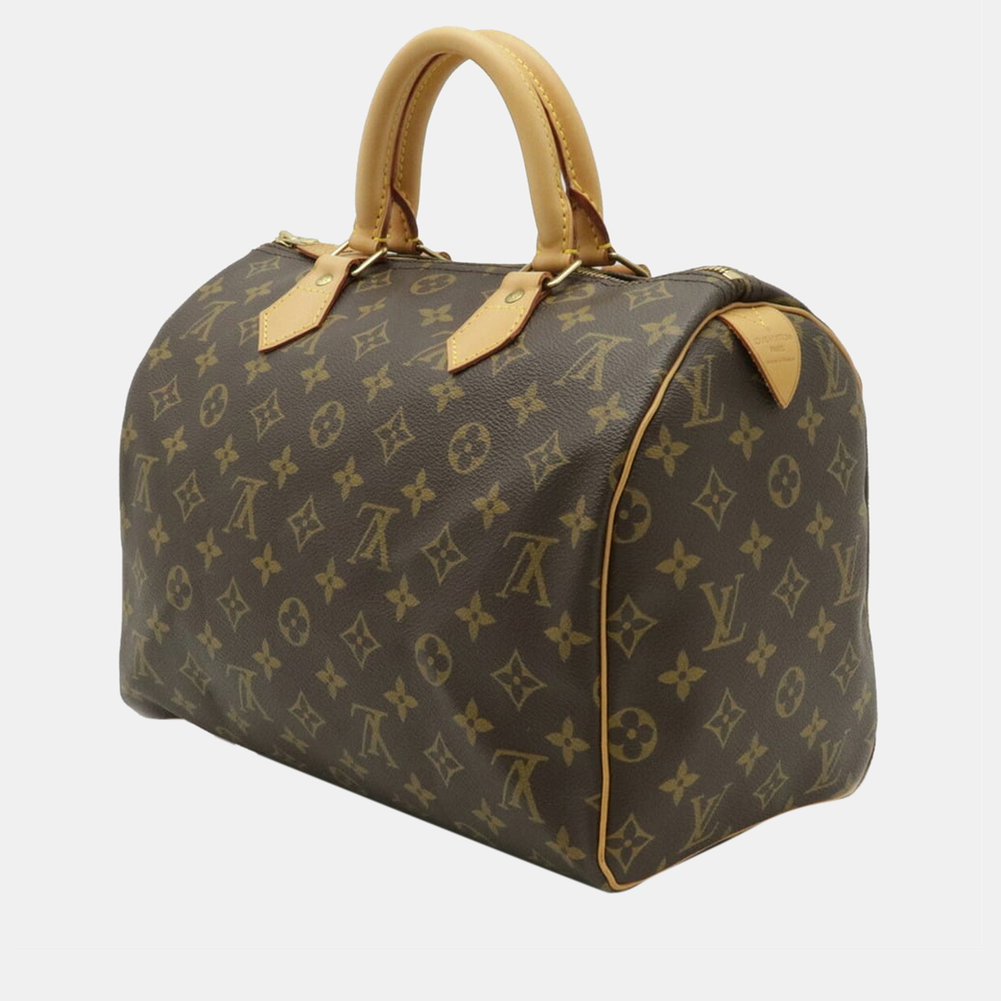 

Louis Vuitton Brown Monogram Canvas Speedy 30 Satchel Bag