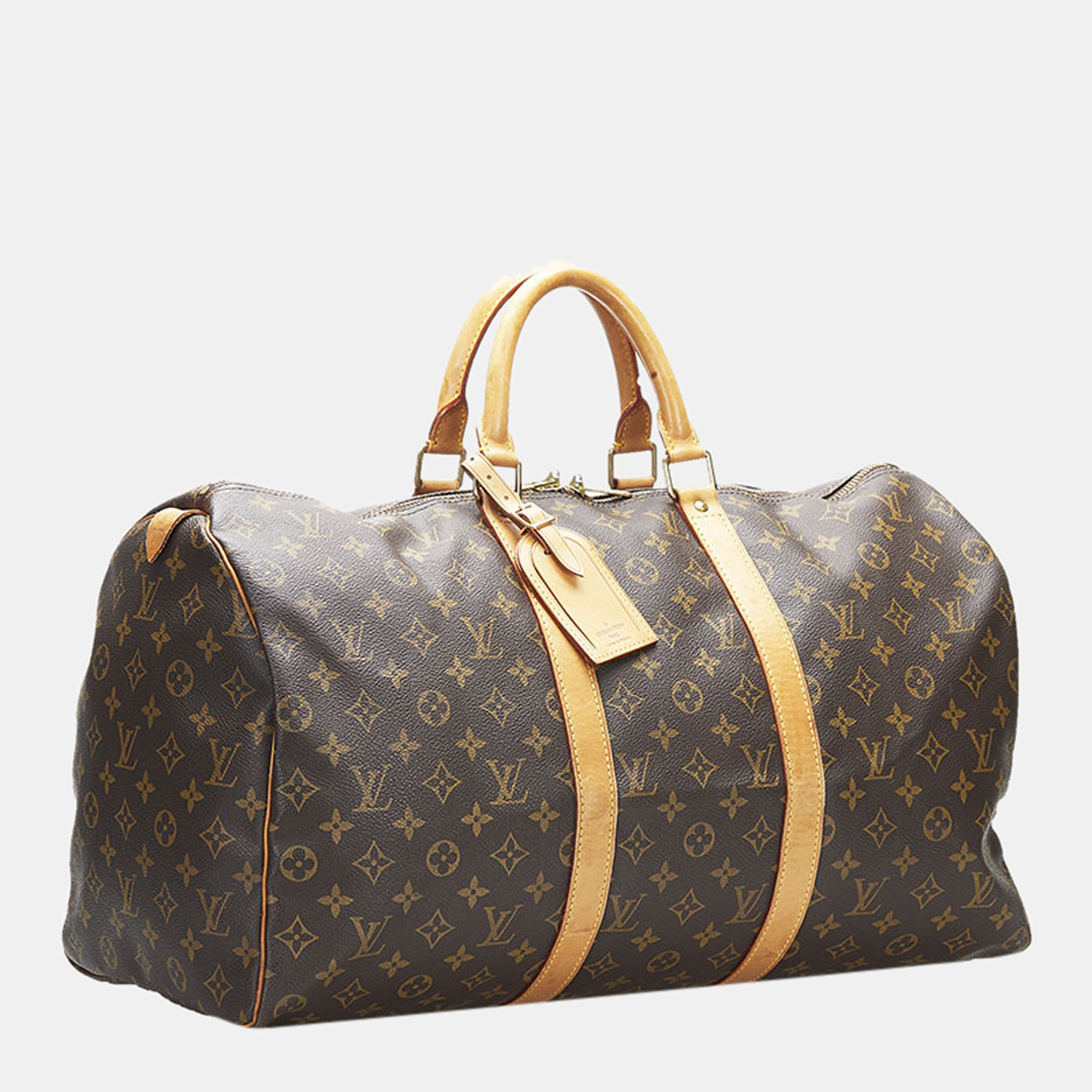 

Louis Vuitton Brown Canvas Monogram Keepall Duffel 50 Bag