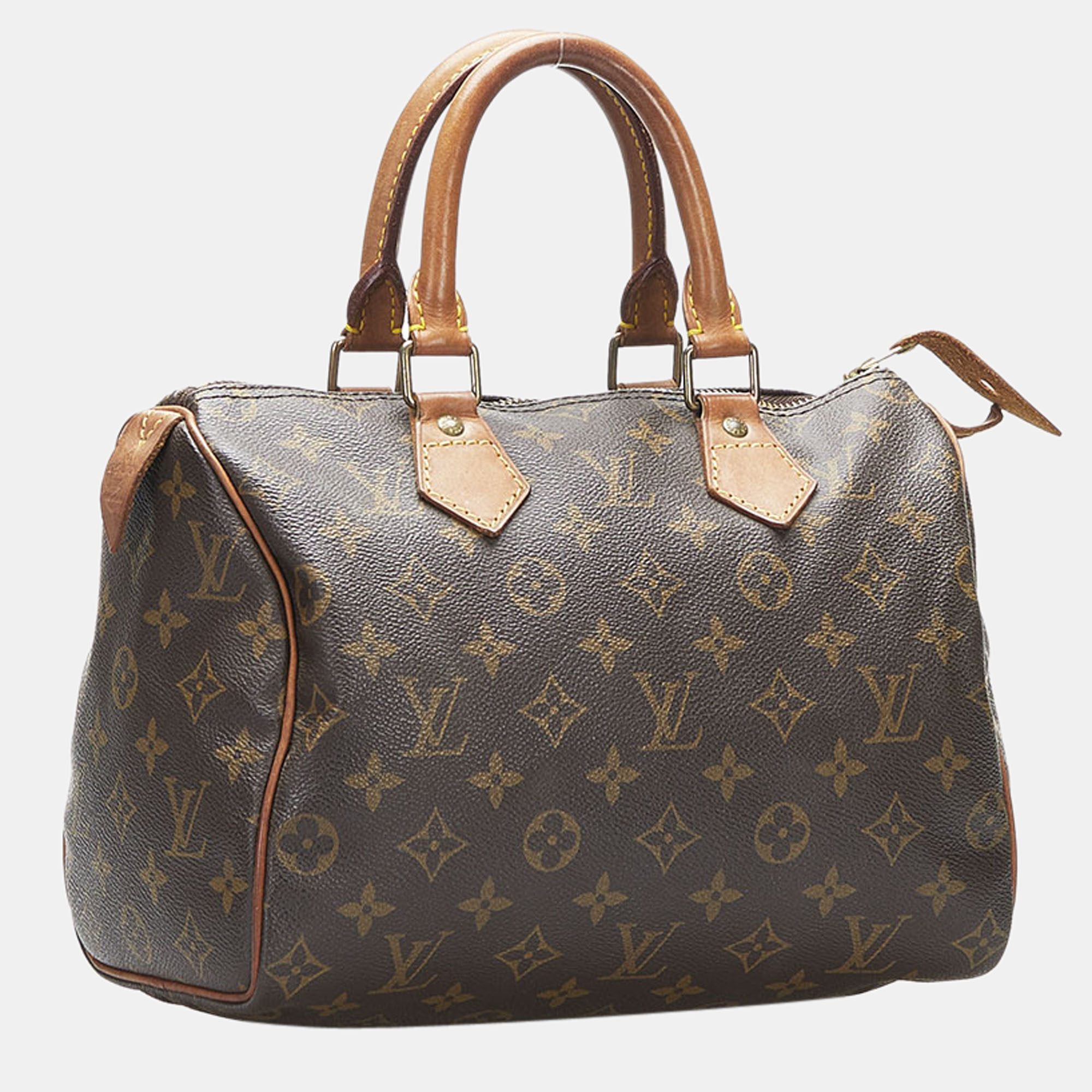 

Louis Vuitton Brown Canvas Monogram Speedy 25 Satchel Bag