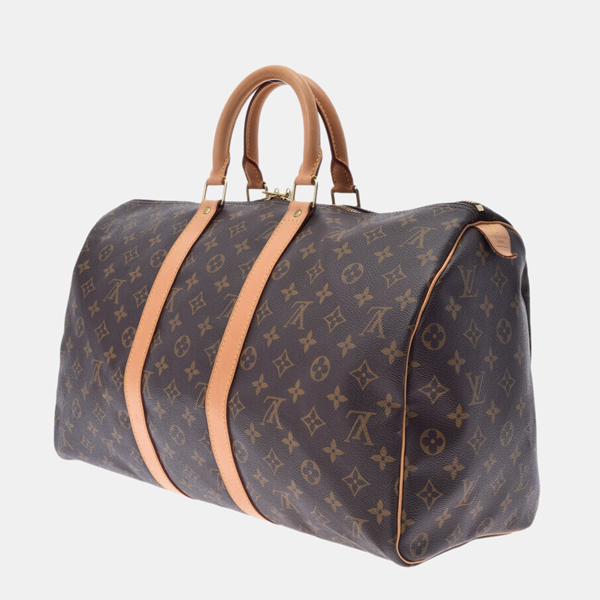 

Louis Vuitton Brown Canvas Monogram Keepall 45 Duffel Bag
