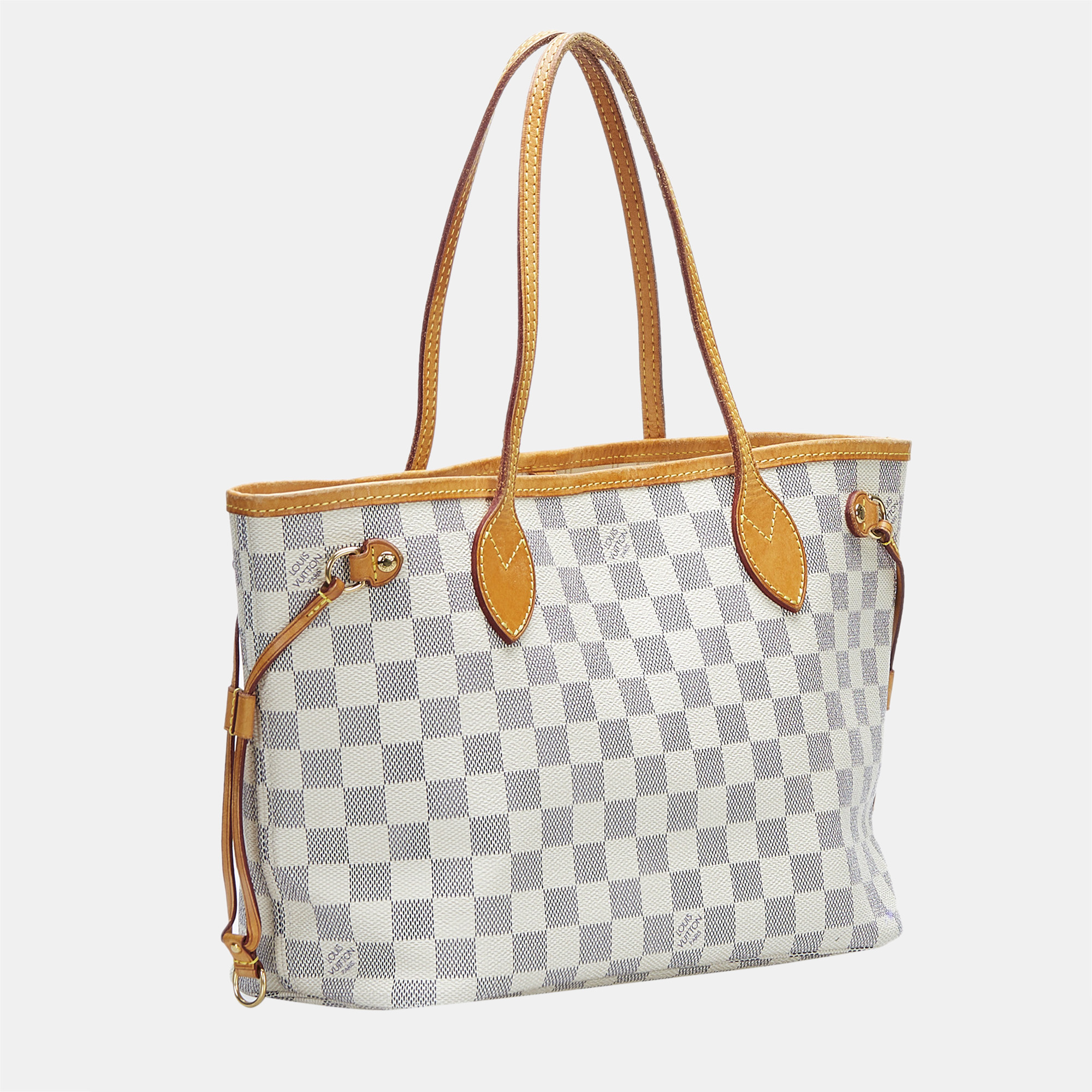 

Louis Vuitton White Damier Azur Neverfull PM