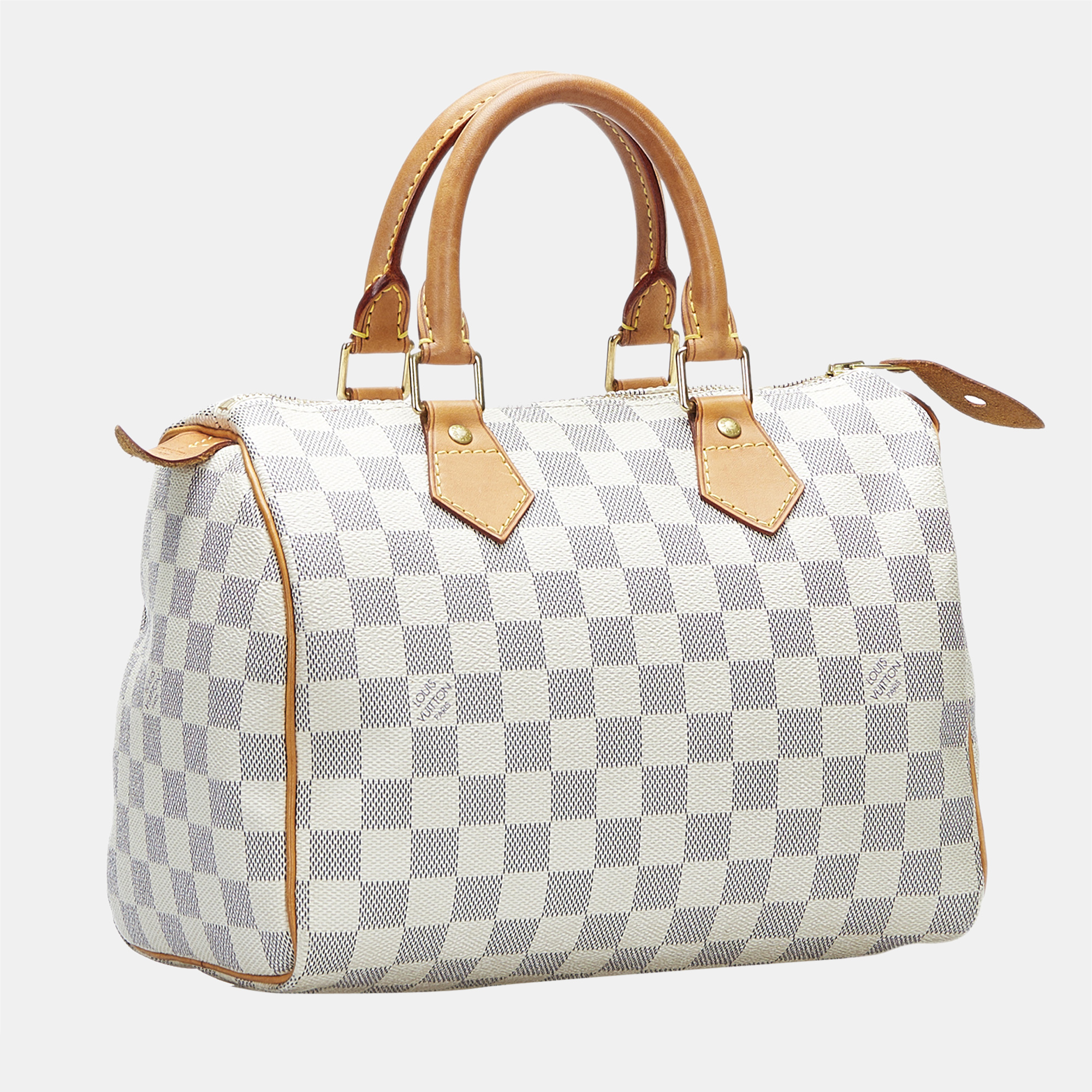 

Louis Vuitton White Damier Azur Speedy Bandouliere 25