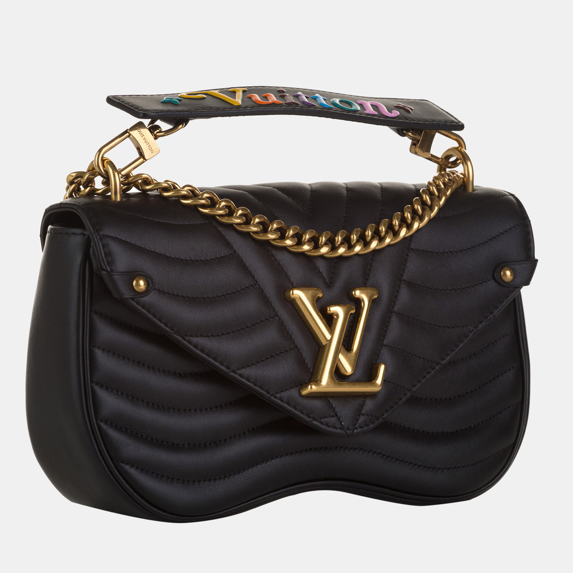 

Louis Vuitton Black New Wave Chain MM