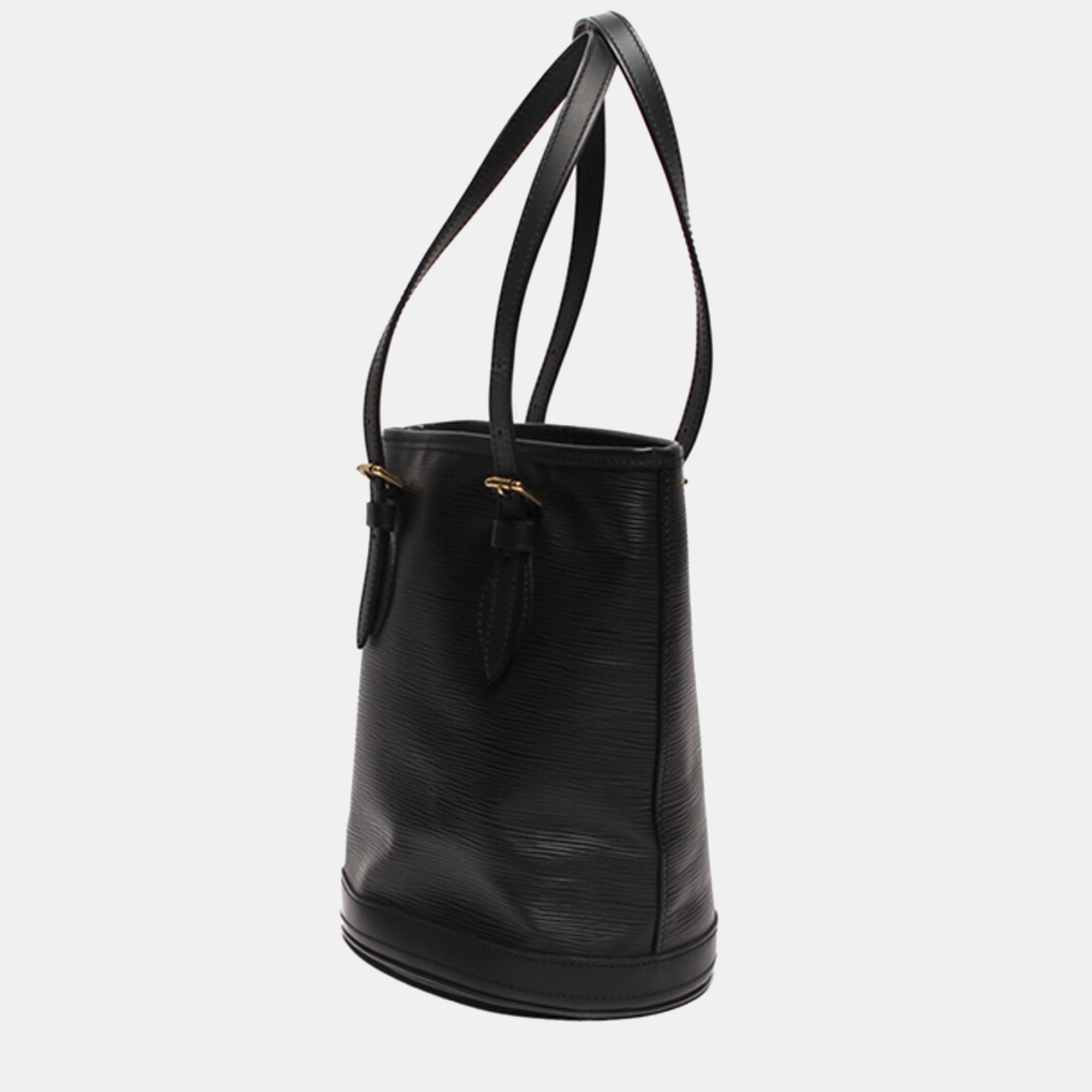 

Louis Vuitton Black Epi Leather Bucket PM Bag