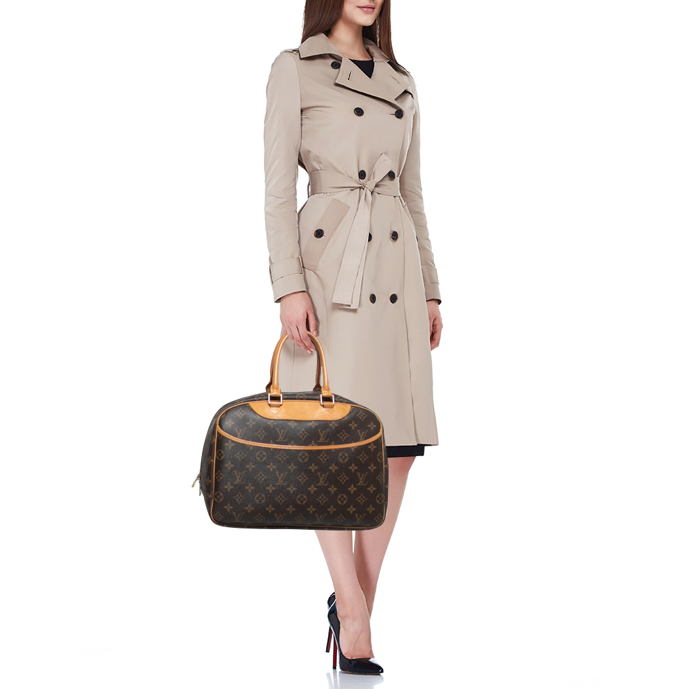 

Louis Vuitton Monogram Canvas Deauville Bag, Brown