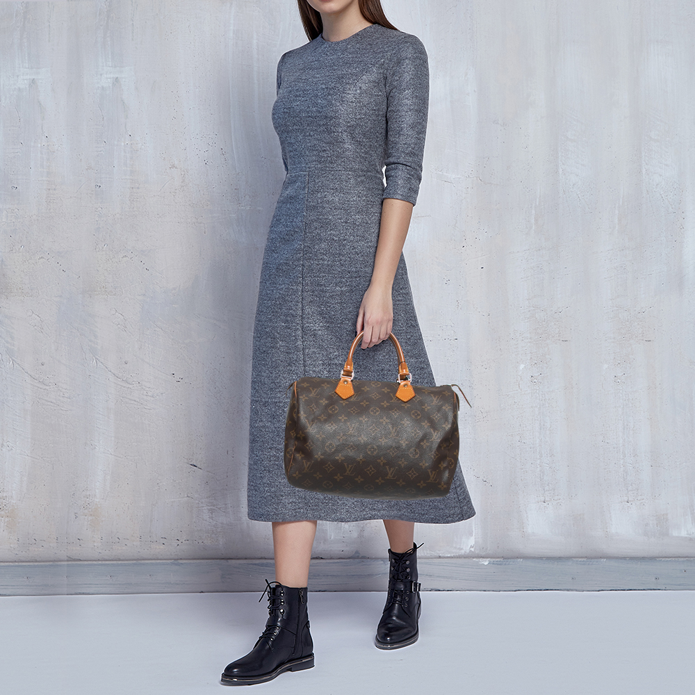 

Louis Vuitton Monogram Canvas Speedy 30 Bag, Brown