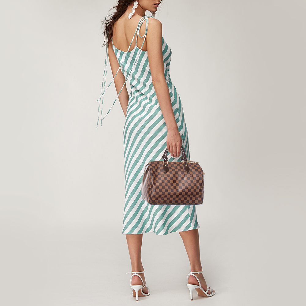 

Louis Vuitton Damier Ebene Canvas Speedy 30 Bag, Brown