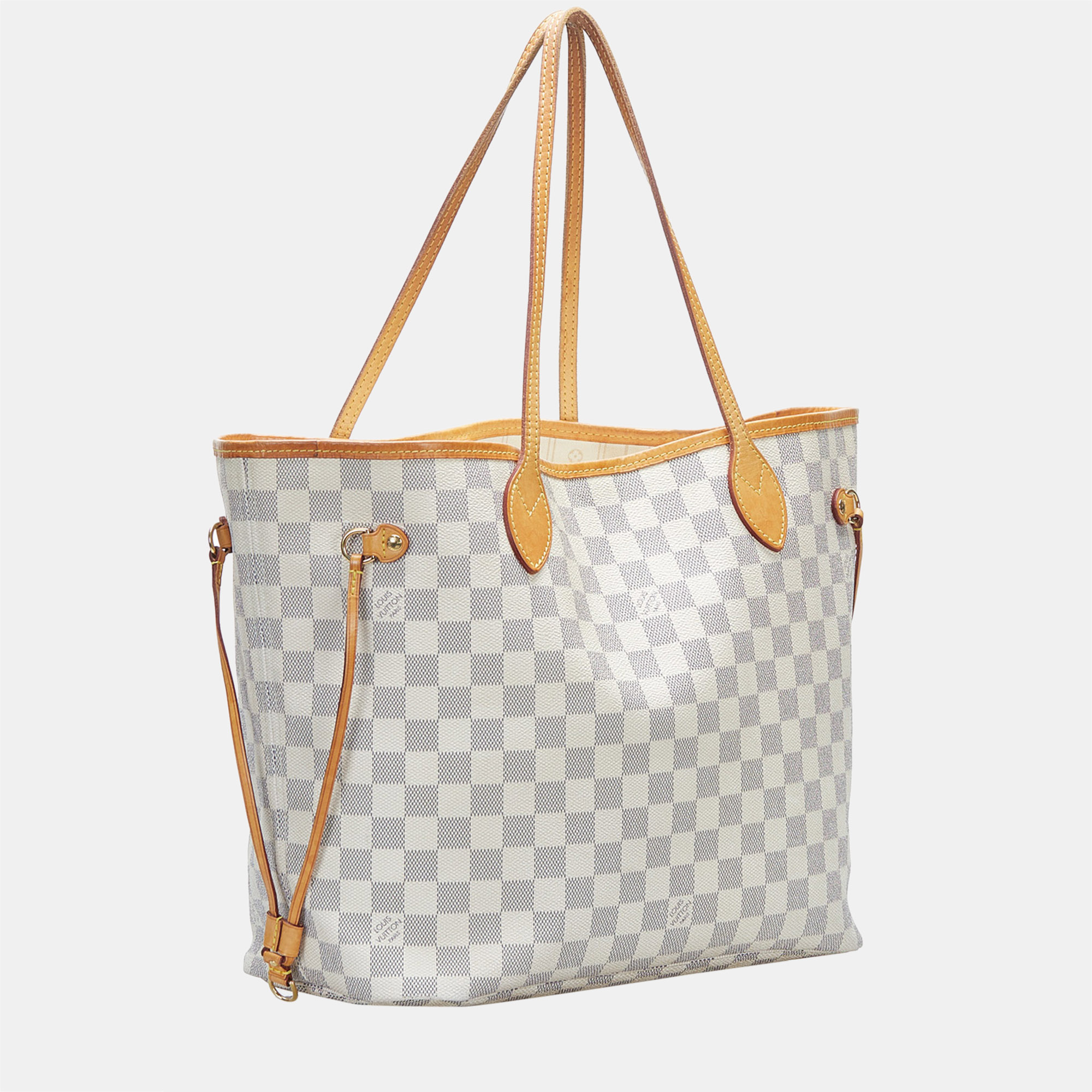 

Louis Vuitton White Damier Azur Neverfull MM