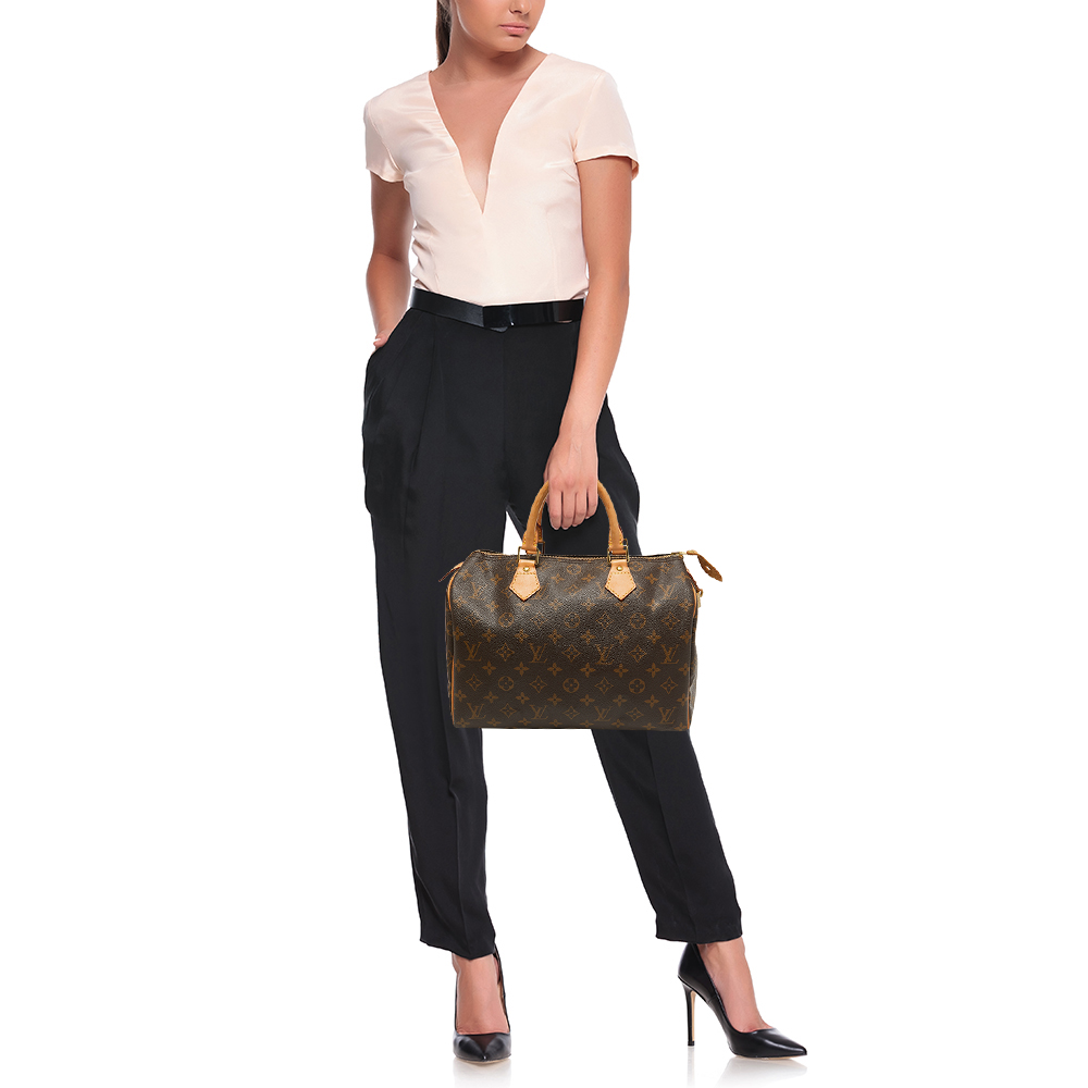 

Louis Vuitton Monogram Canvas Speedy 30 Bag, Brown