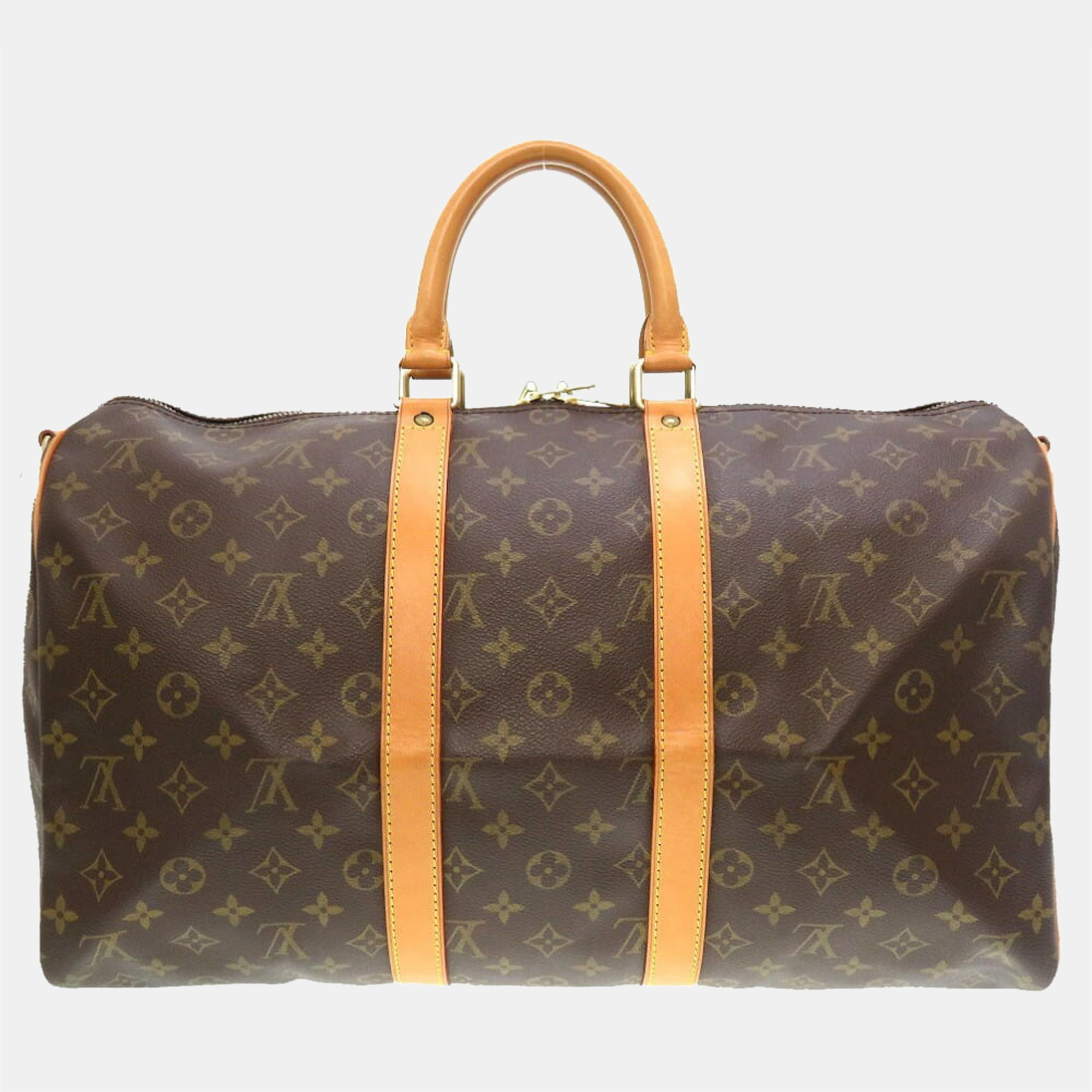 

Louis Vuitton Monogram Keepall Bandouliere 45 Boston Bag, Brown