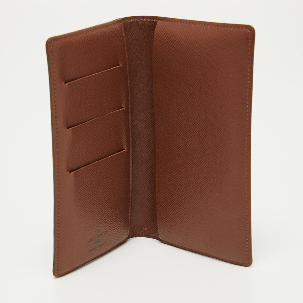 

Louis Vuitton Monogram Canvas Cheque Holder, Brown